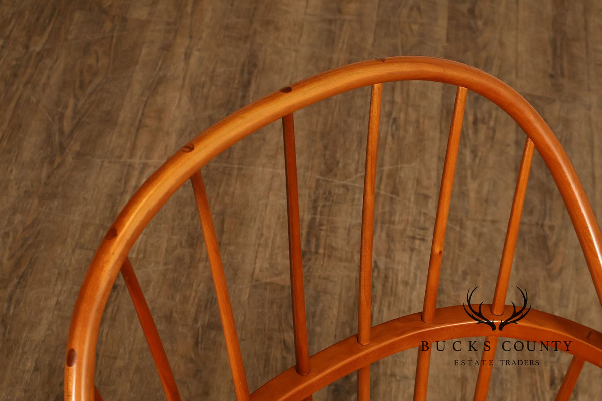 Duckloe Brothers Pair of Cherry Windsor Armchairs