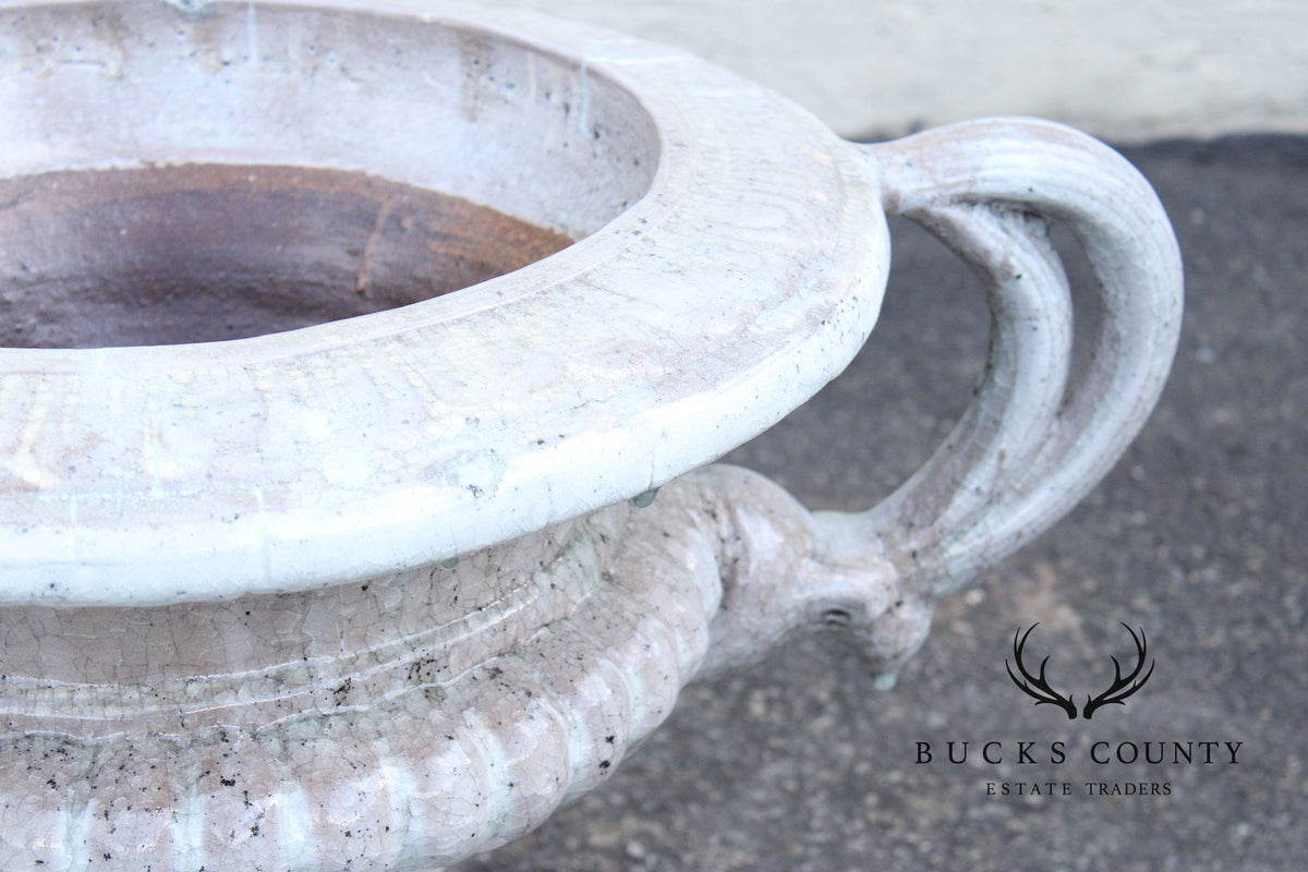 Classical Style Glazed Terracotta Garden Urn Planter