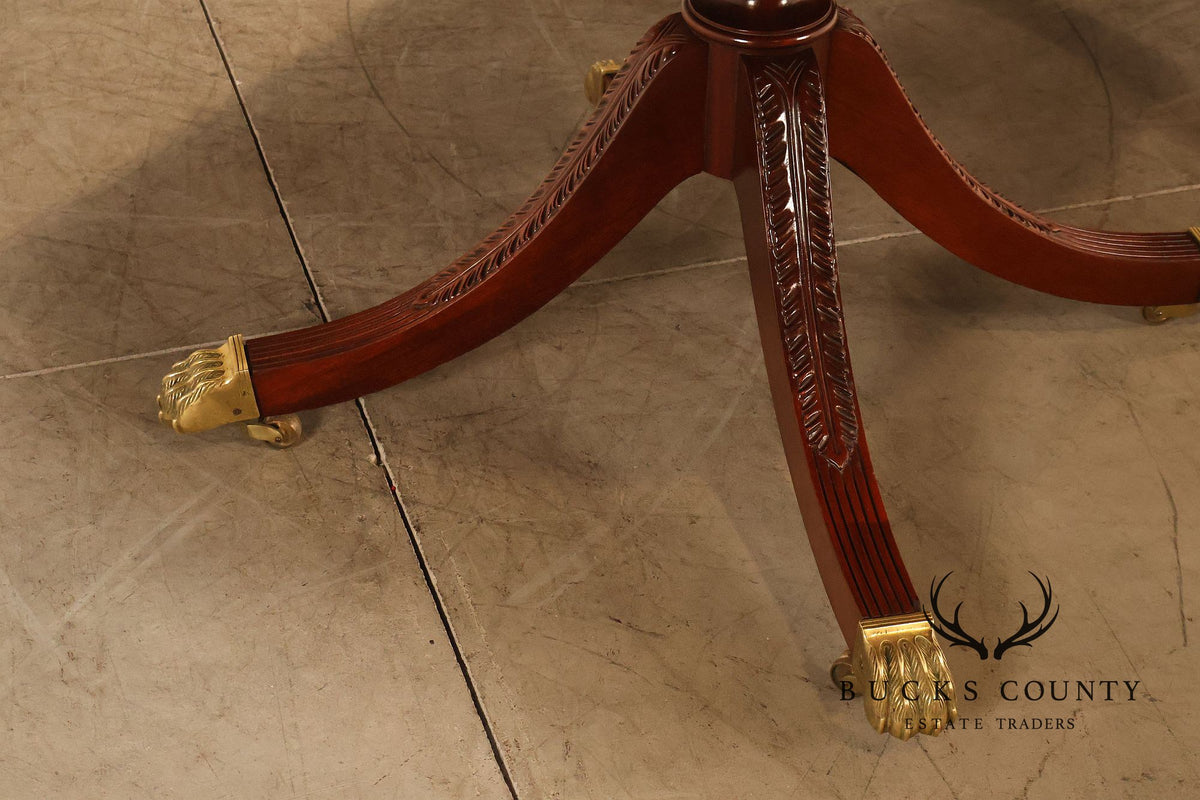 Councill Craftsmen Mahogany Double Pedestal Expandable Dining Table