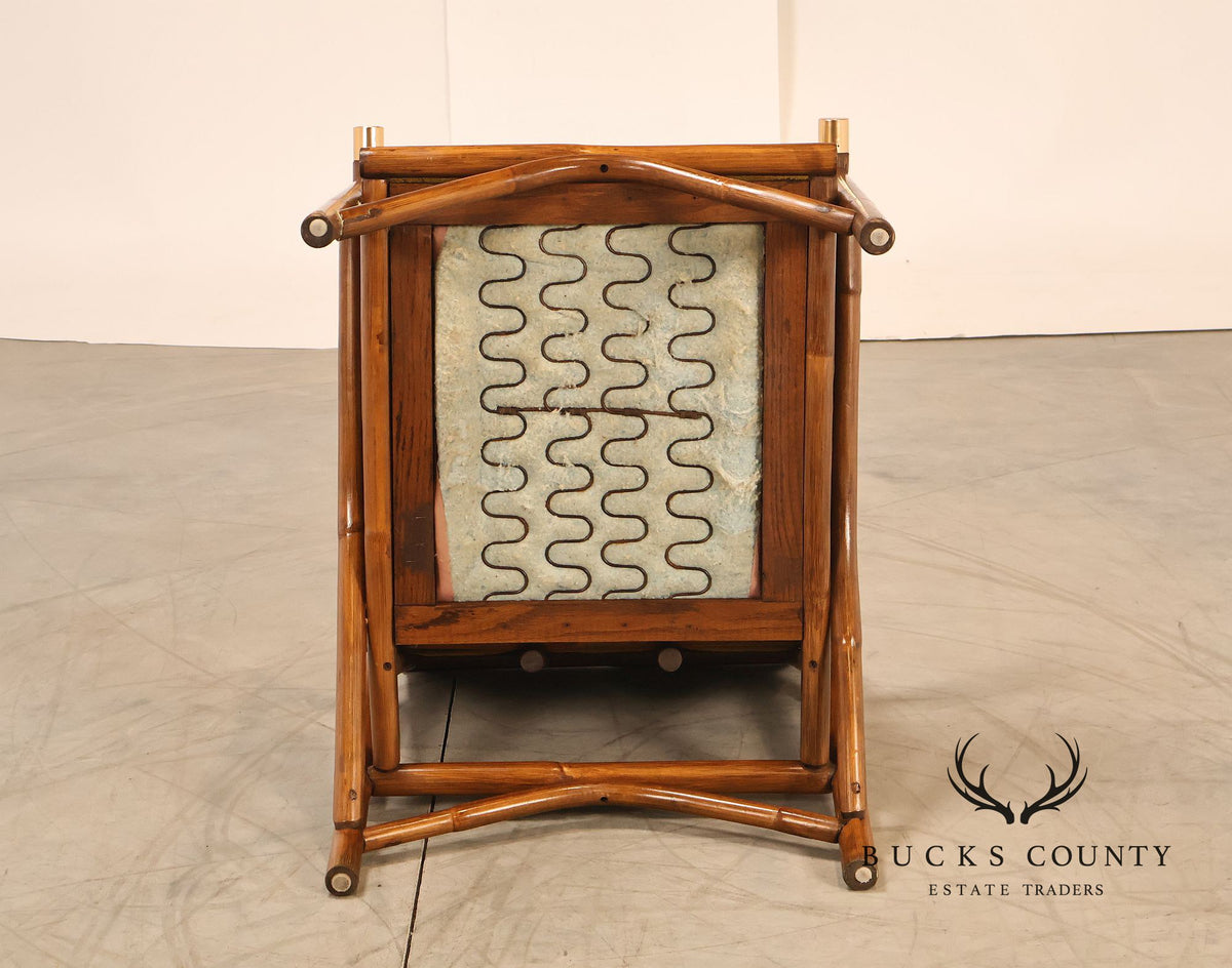 Vogue Coastal Vintage Rattan Bamboo Armchair