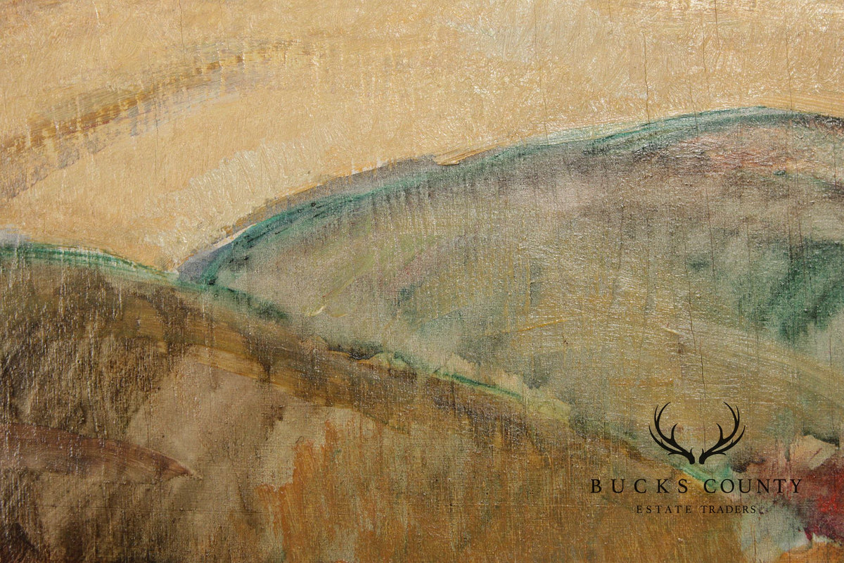 Elizabeth Grandin Oil on Board Landscape