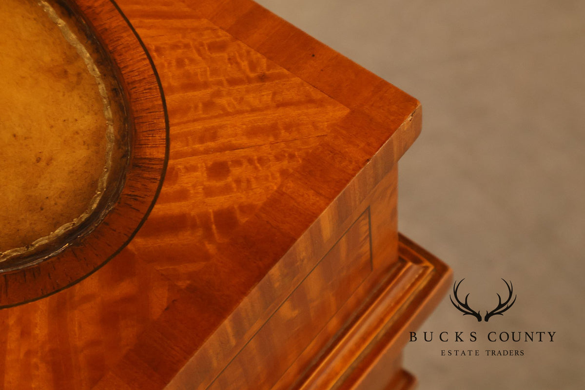 Maitland Smith Regency Style Satinwood Carlton House Writing Desk