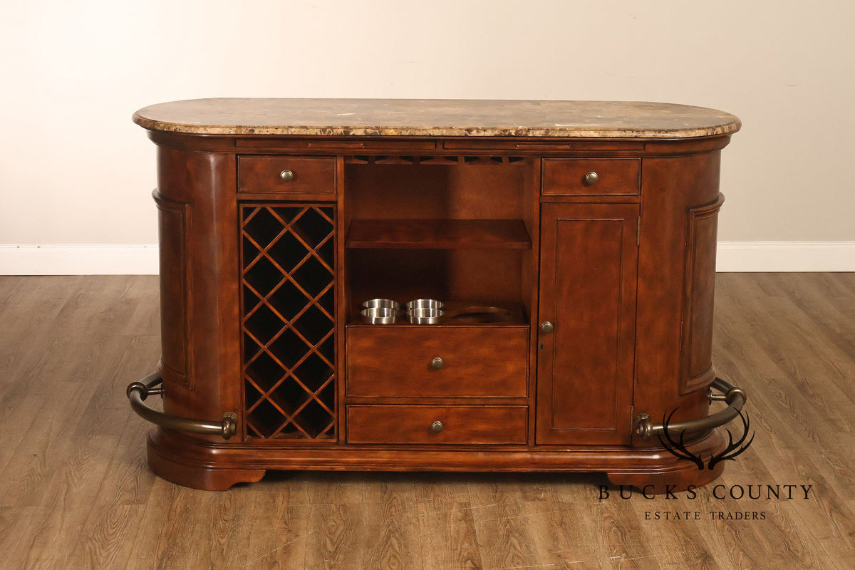 Howard Miller Wine & Spirits Collection Marble Top Bar Cabinet