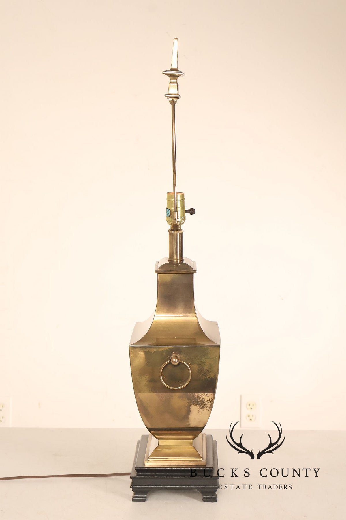 Stiffel Asian Inspired Embossed Metal Table Lamp