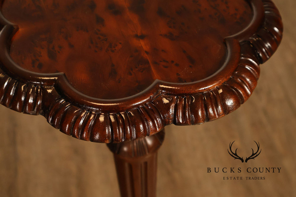 Baker Furniture Carved Mahogany Plant Stand
