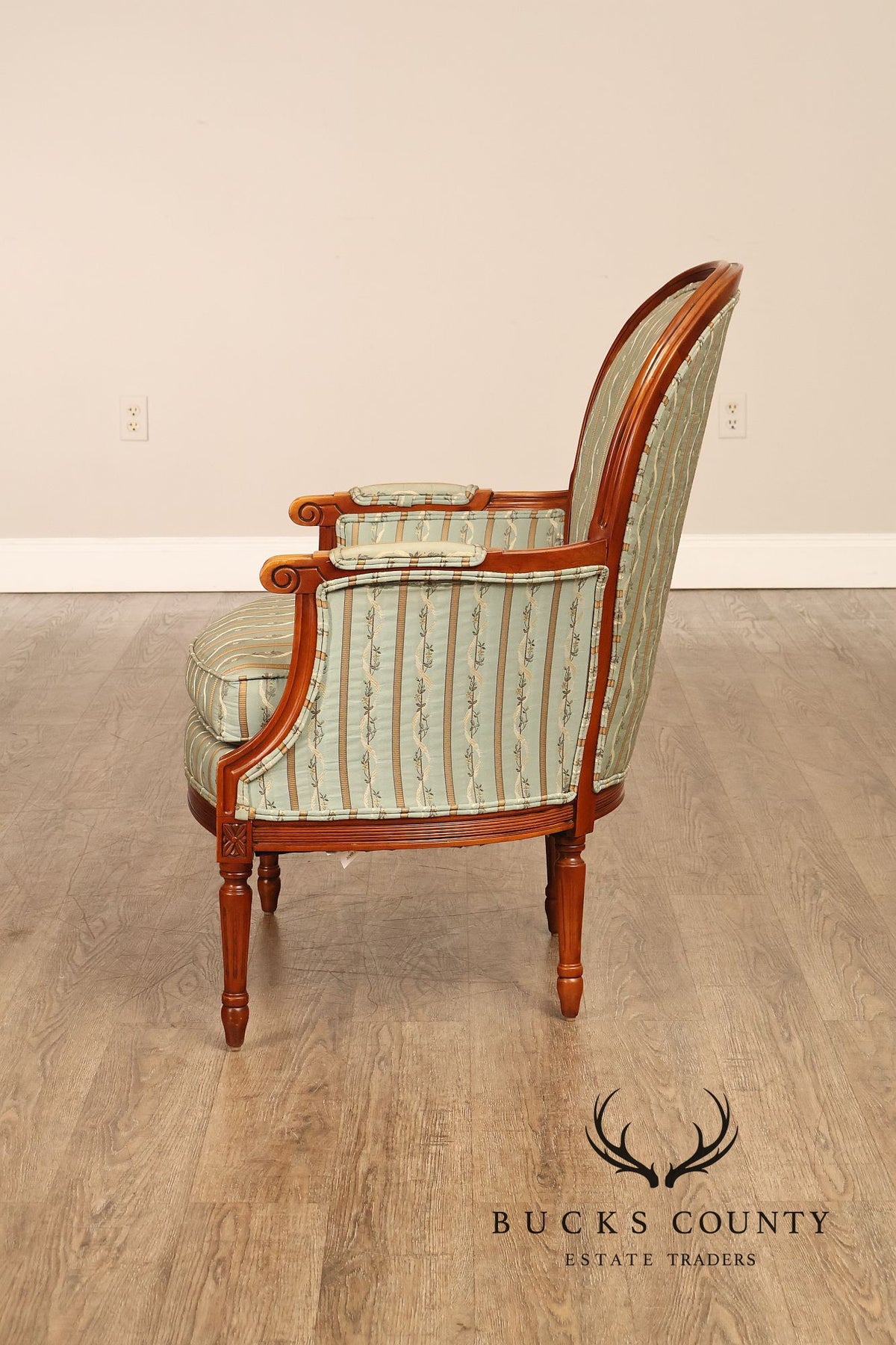 Harris Marcus French Louis XVI Style Pair of Bergere Armchairs