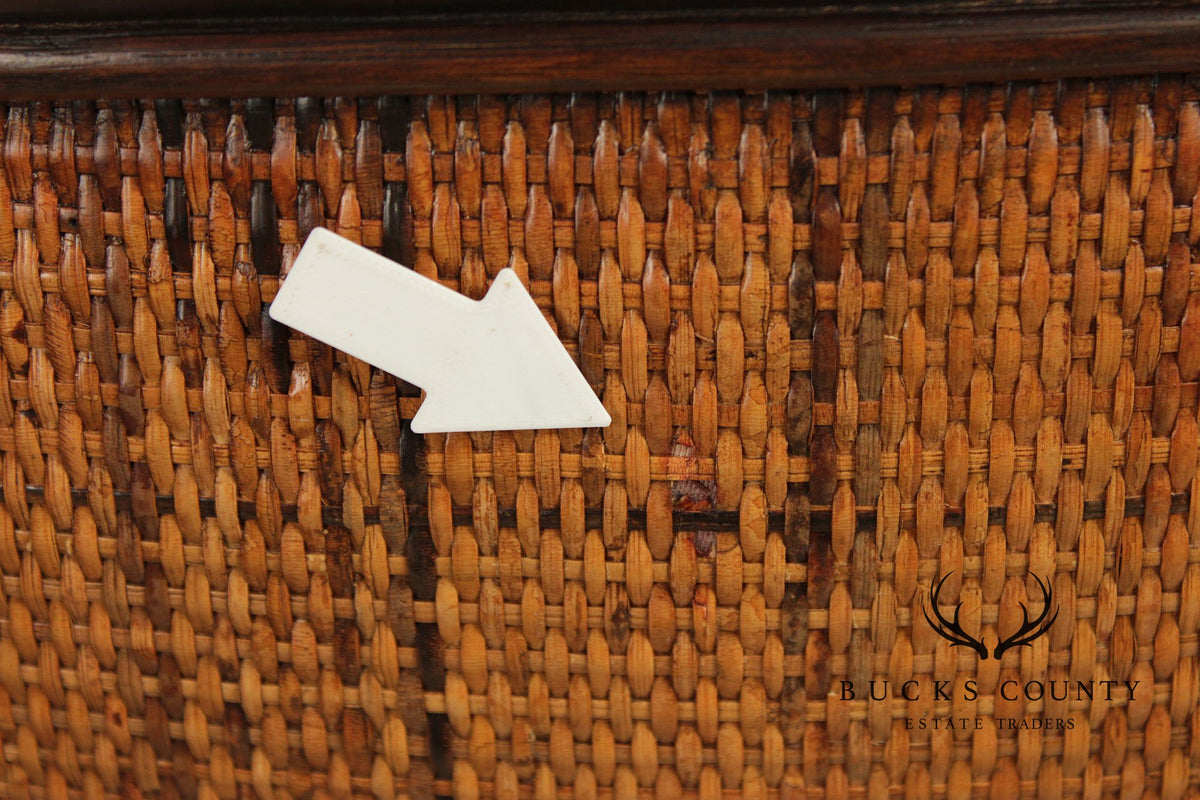Palecek Rattan and Bamboo Armchair