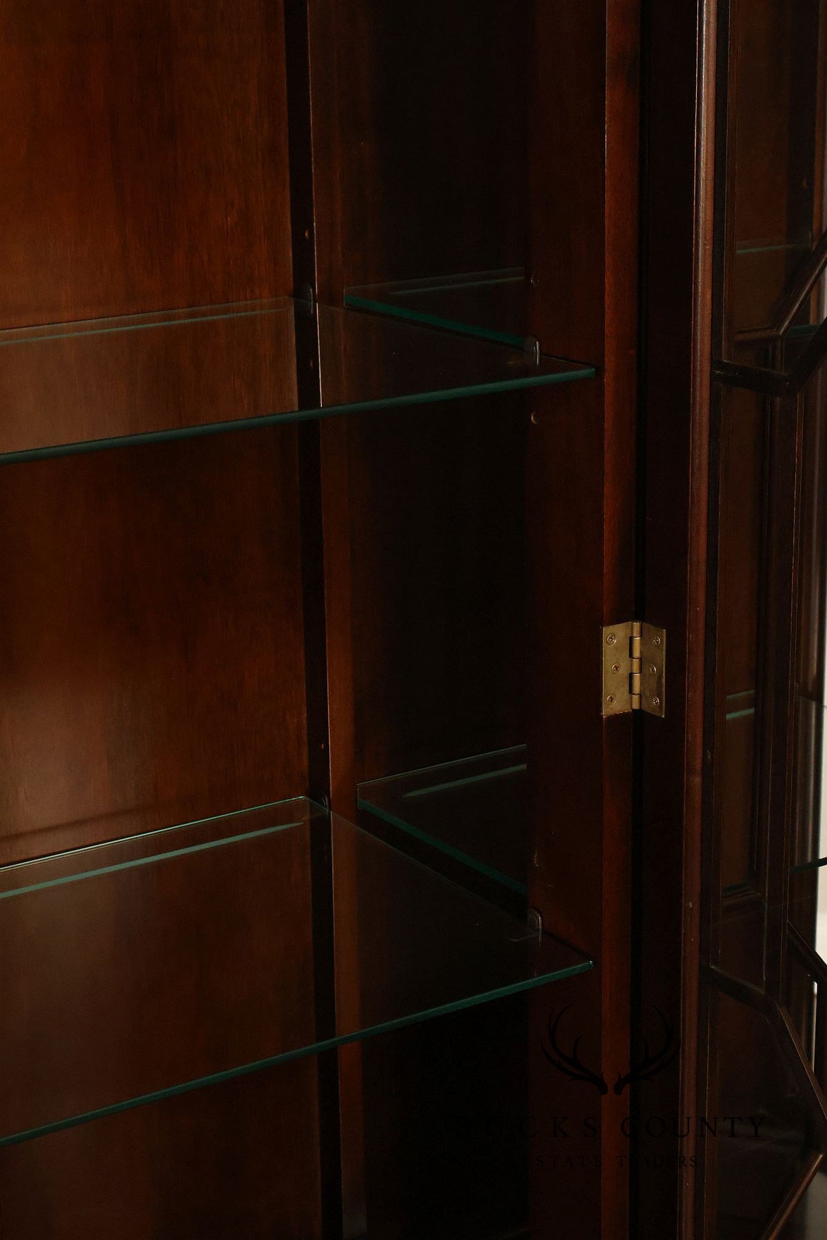Stickley Georgian Style Mahogany Breakfront China Cabinet