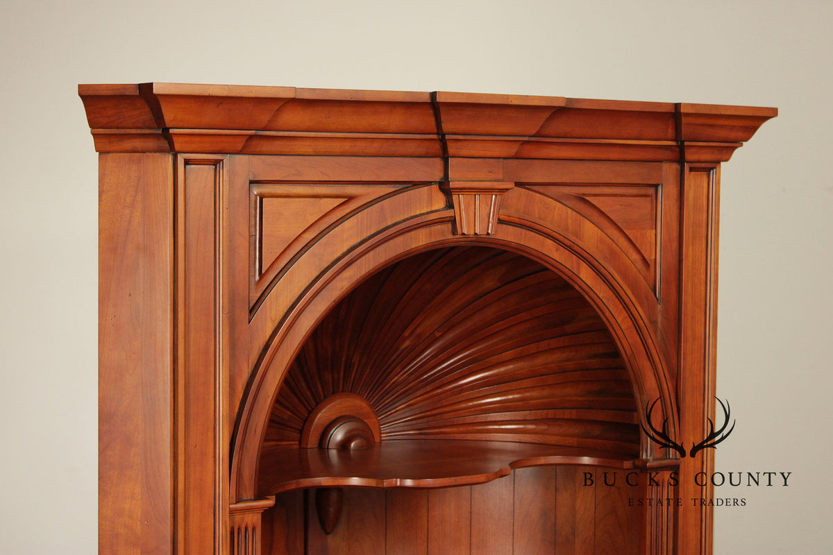 Harden  Chippendale Style Cherry Corner Bookcase