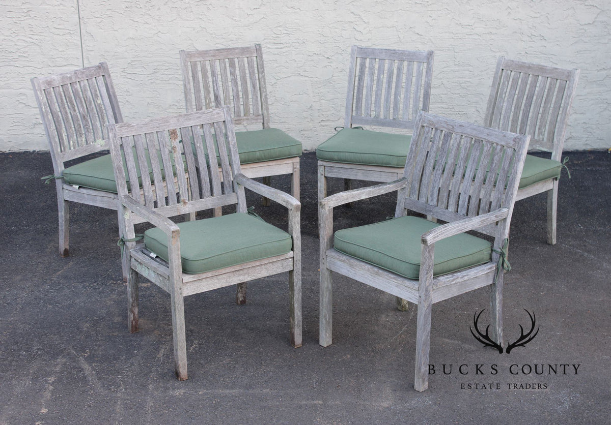 Gloster Teak Outdoor Dining Table With Six Chairs
