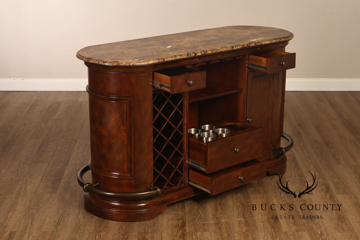Howard Miller Wine & Spirits Collection Marble Top Bar Cabinet