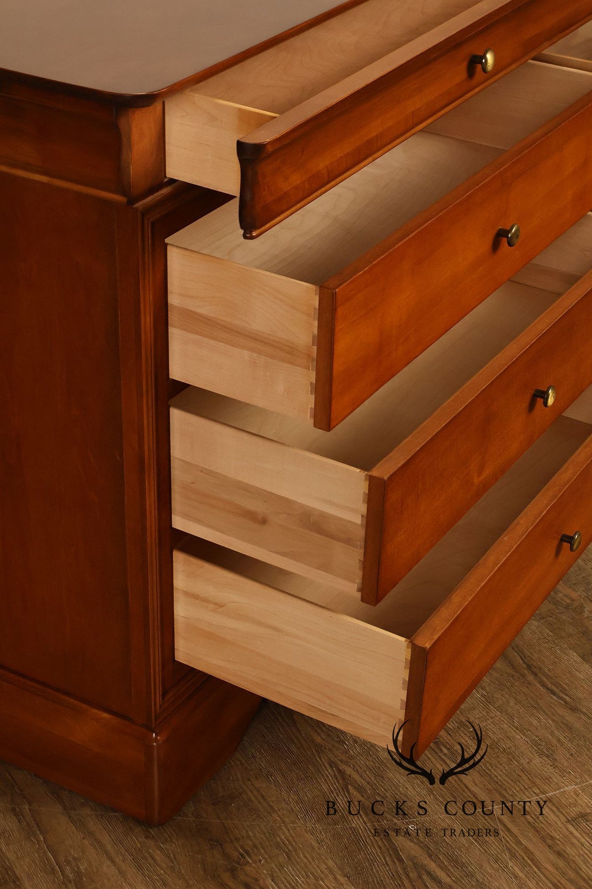 HPL Shermag Louis Philippe Style Cherry Eight-Drawer Dresser