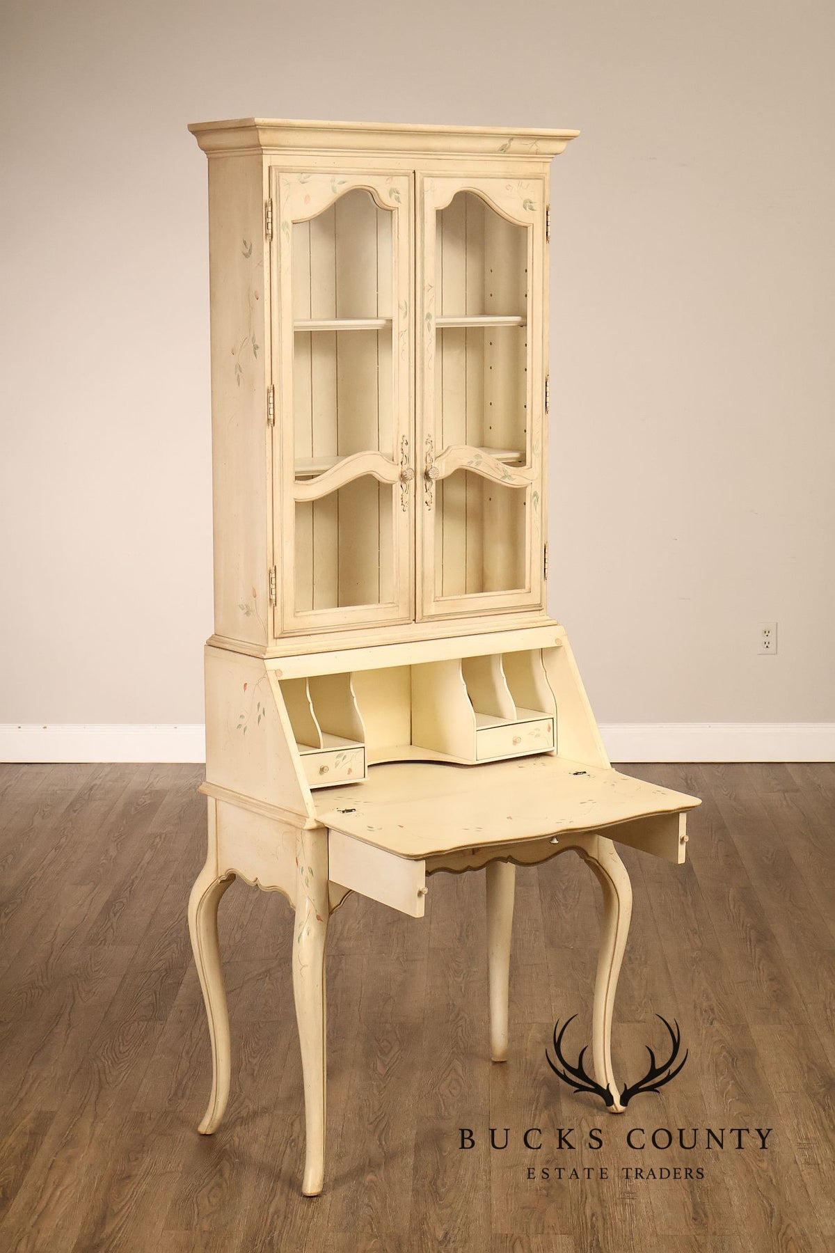 Ethan Allen Country French Painted Secretary Desk