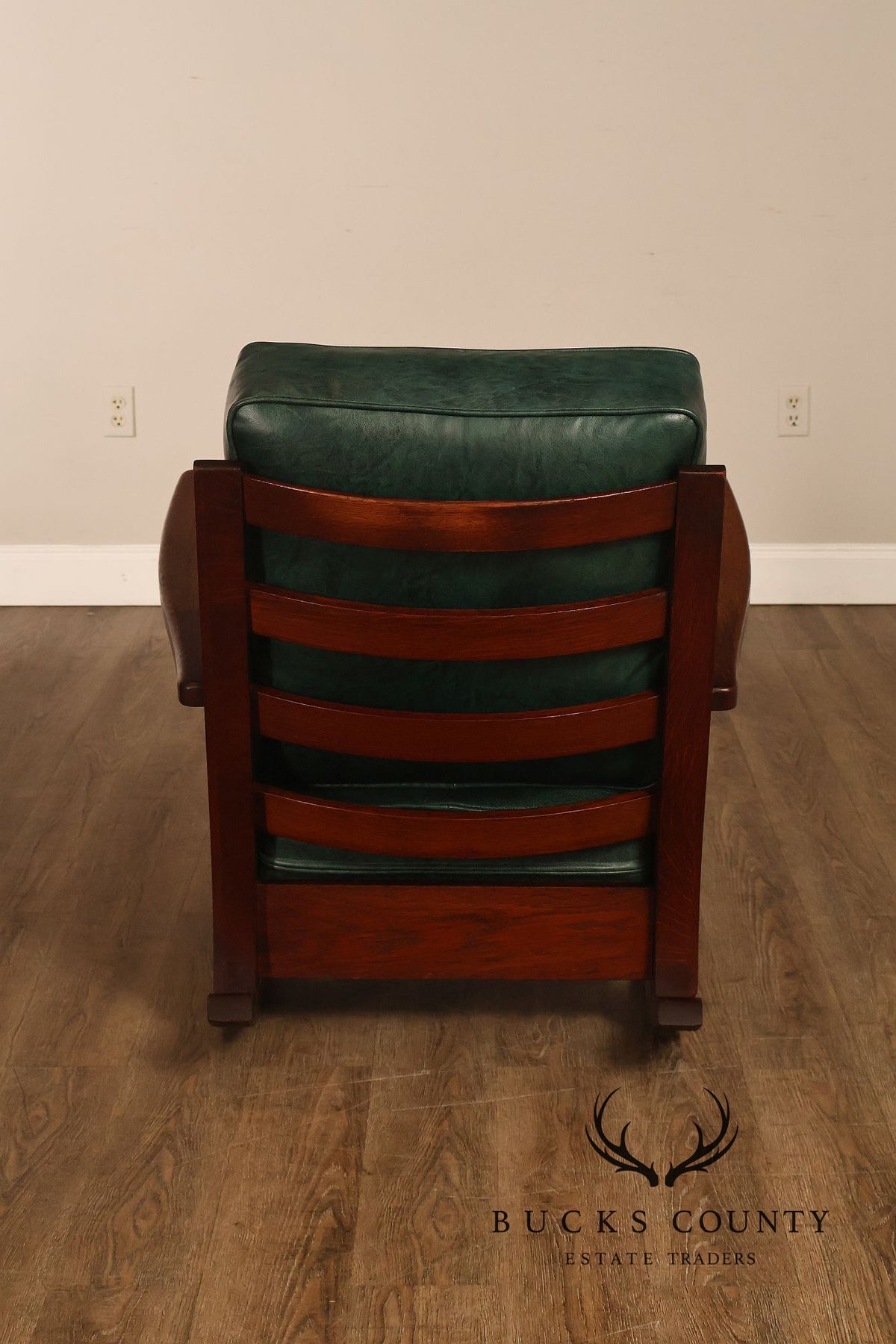 Limbert Arts & Crafts Antique Mission Oak Lounge Chair And Rocking Chair