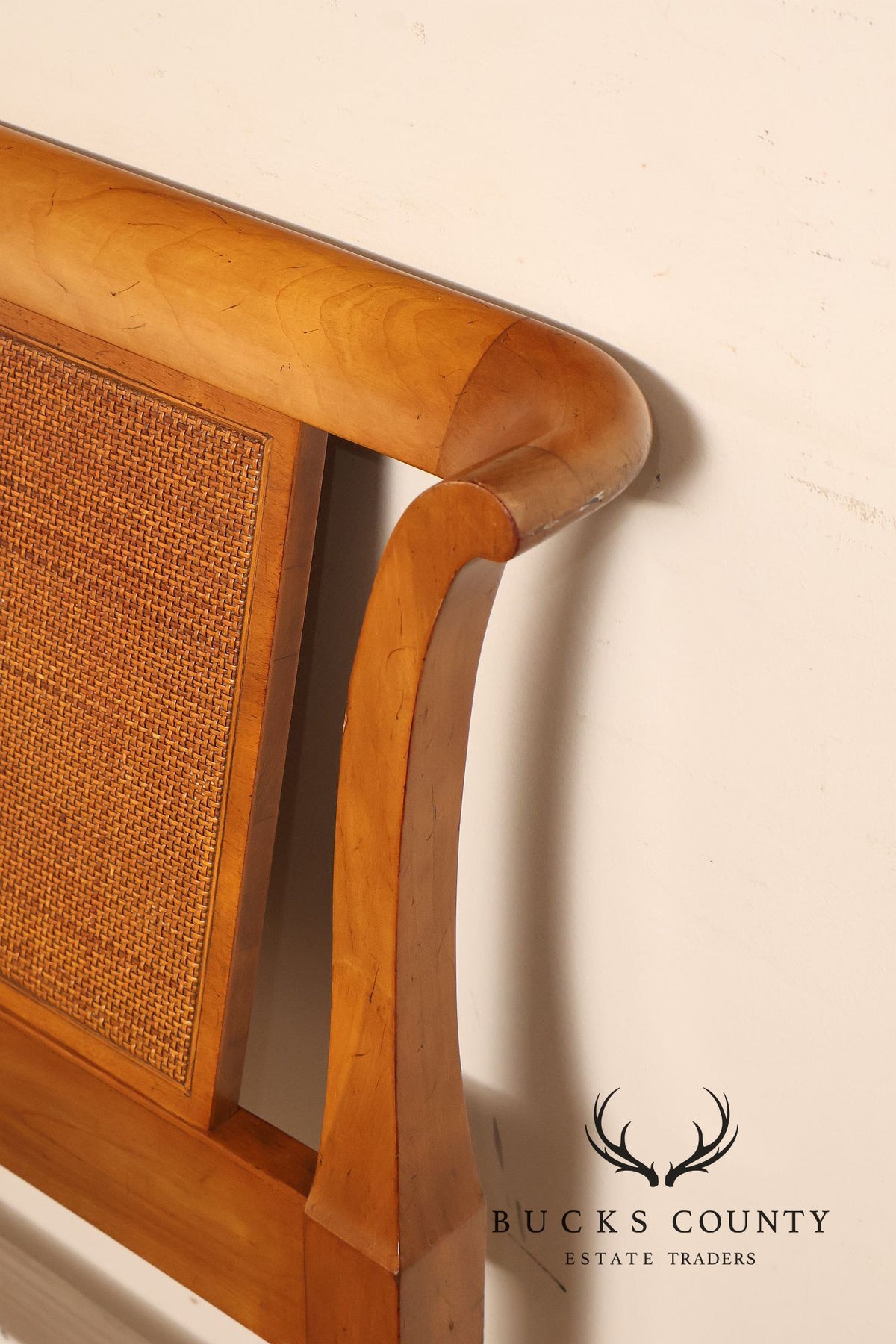 John Widdicomb Mid Century Modern Caned King Size Headboard