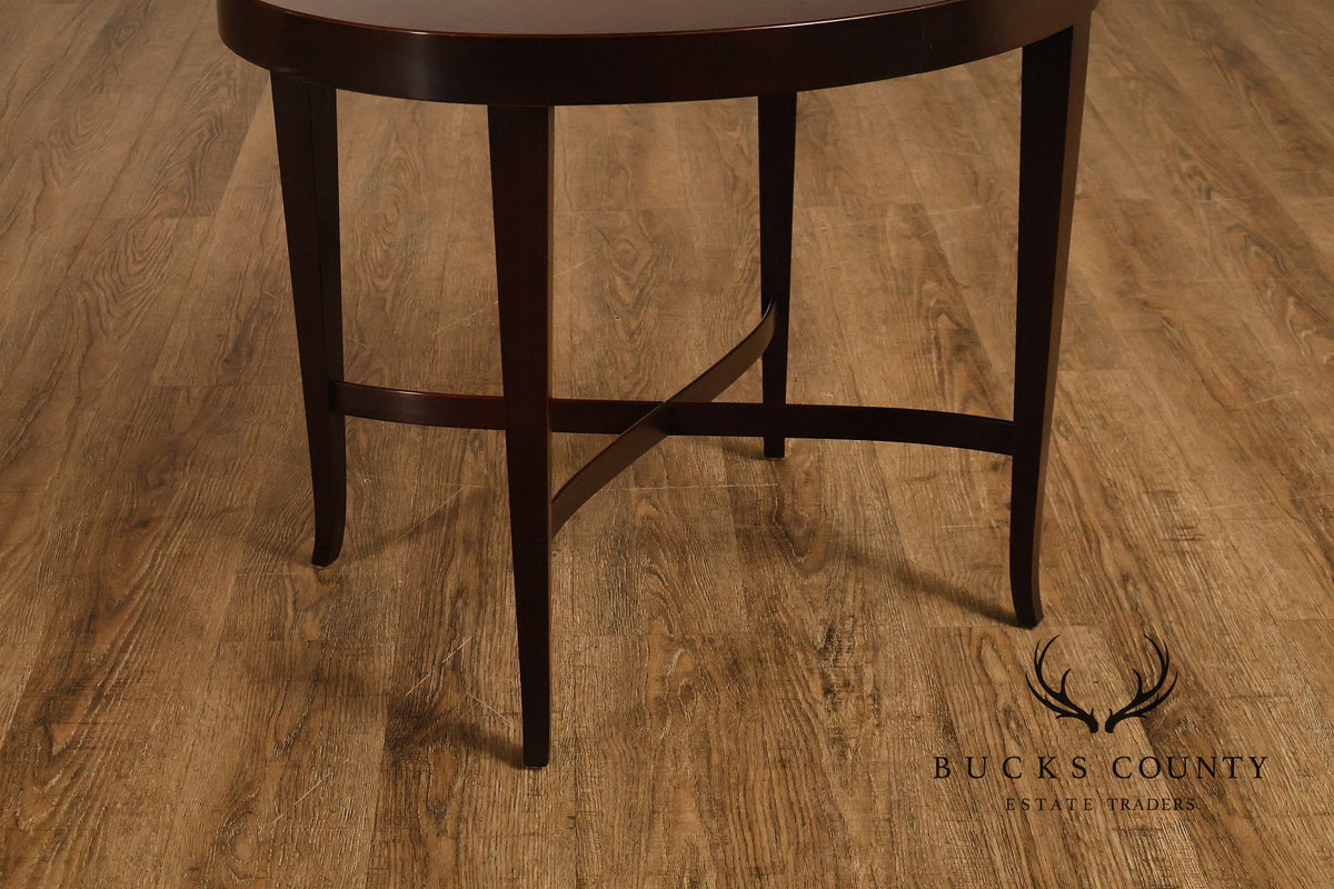 Barbara Barry For Baker Pair of Mahogany Side Tables