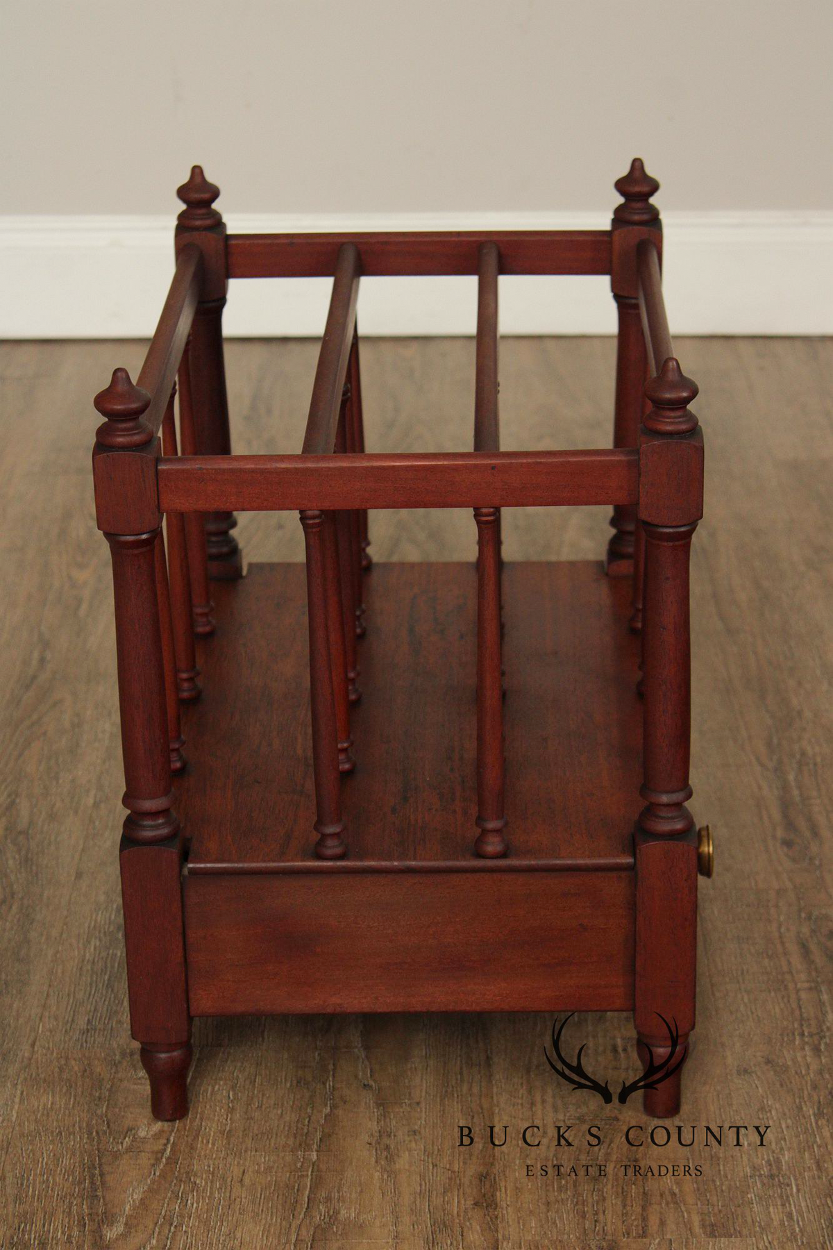 Antique Georgian Style Mahogany Canterbury
