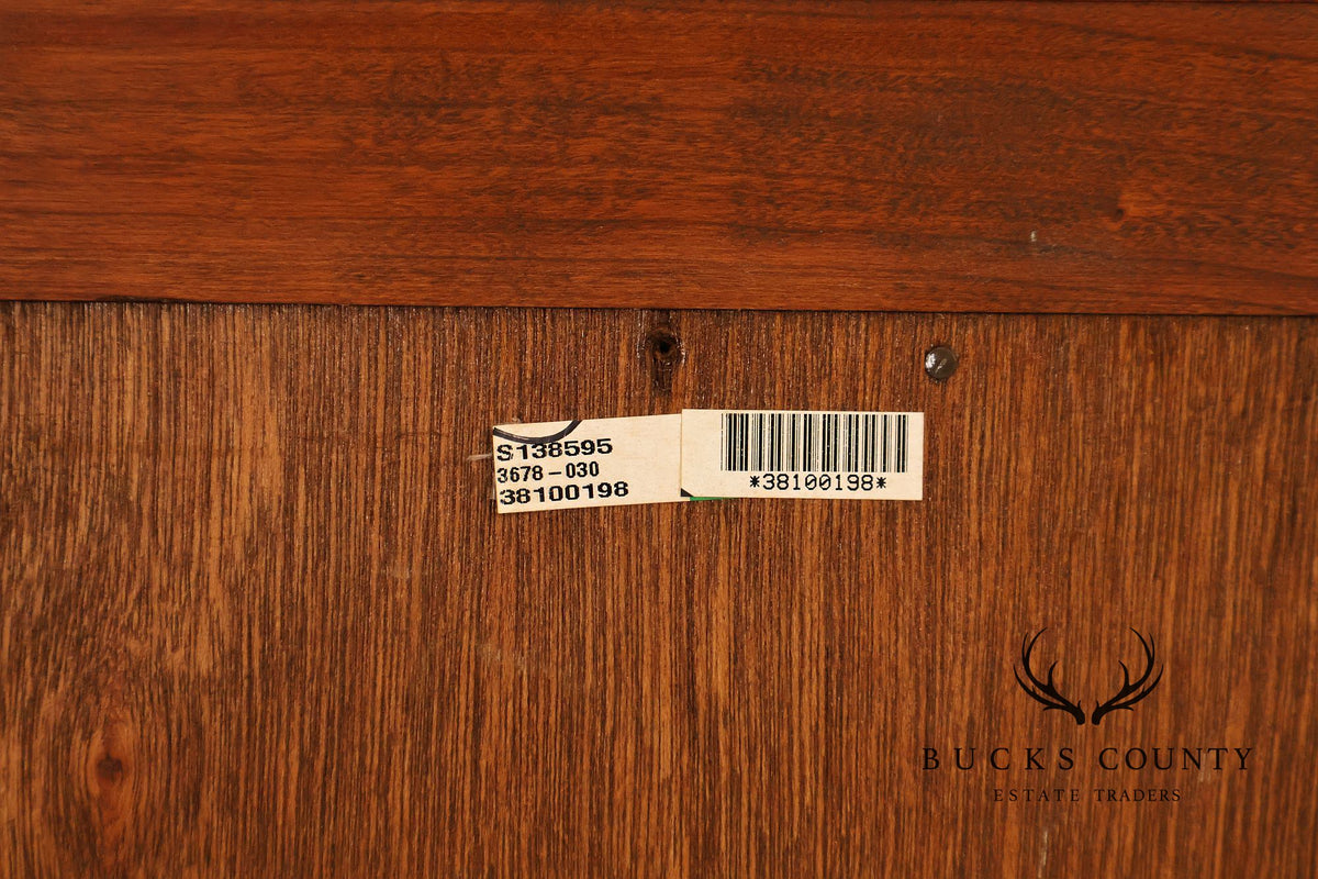 Stickley Georgian Style Banded Mahogany Tall Chest