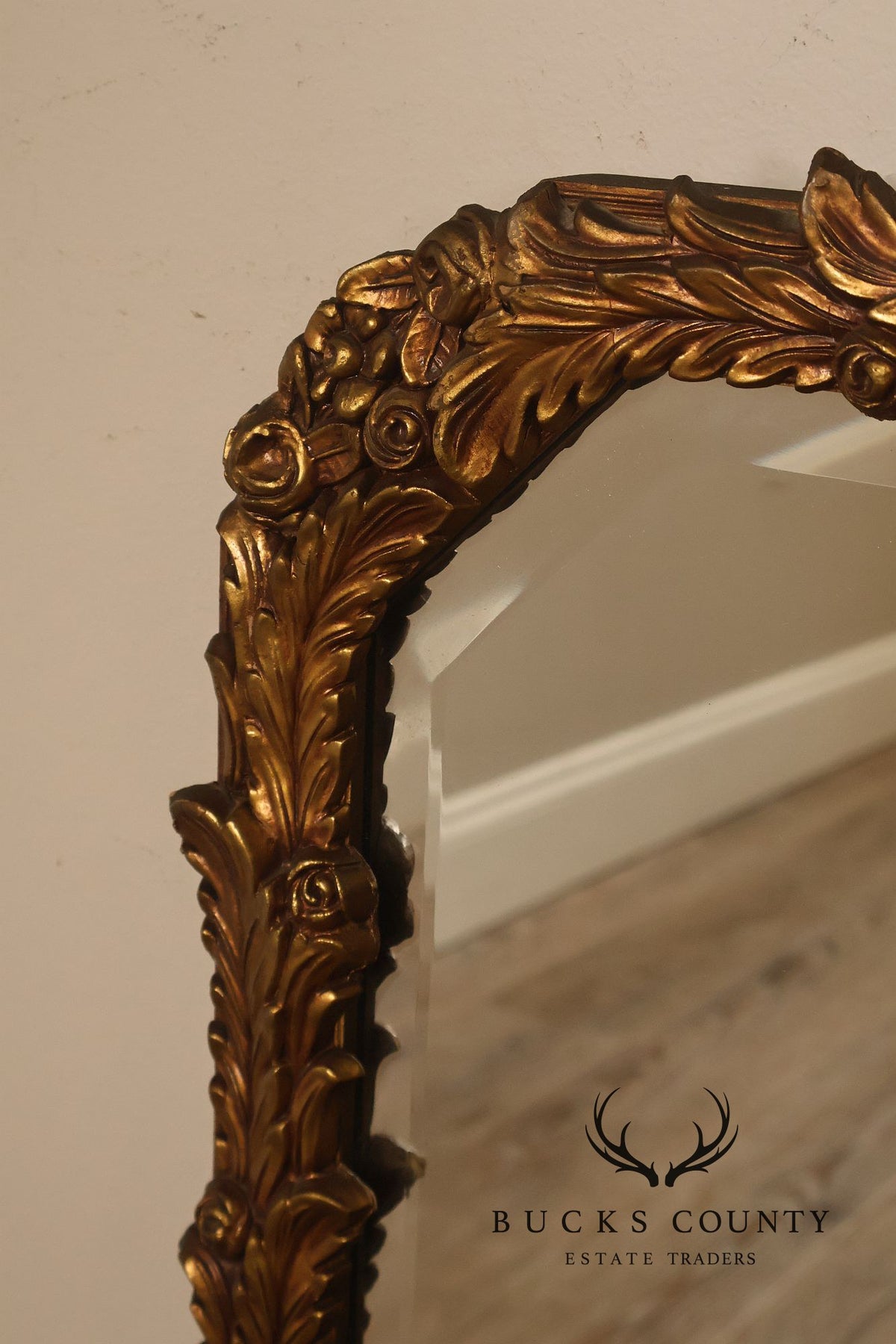 Rococo Revival Giltwood Beveled Wall Mirror
