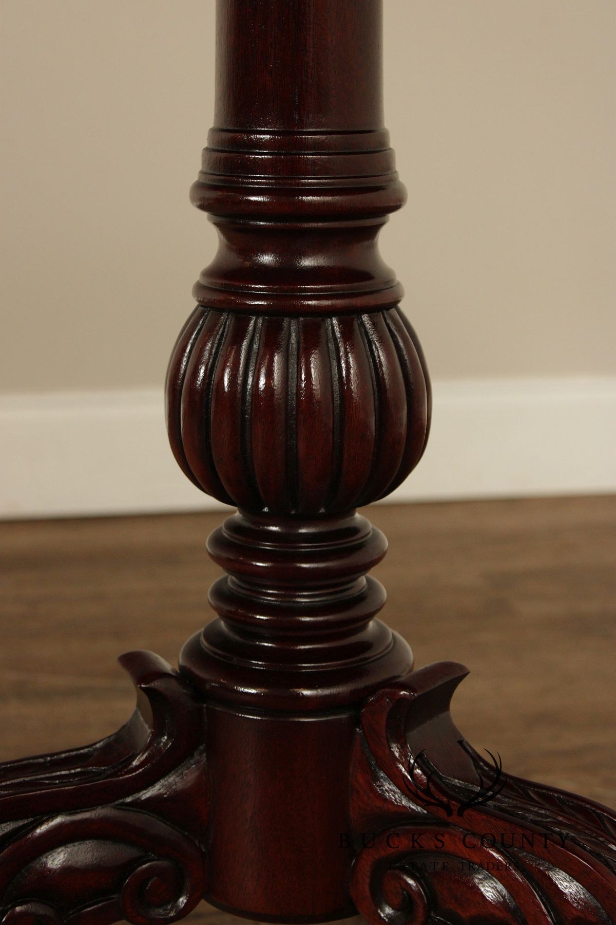 Rococo Style Mahogany Finish Parlor Table