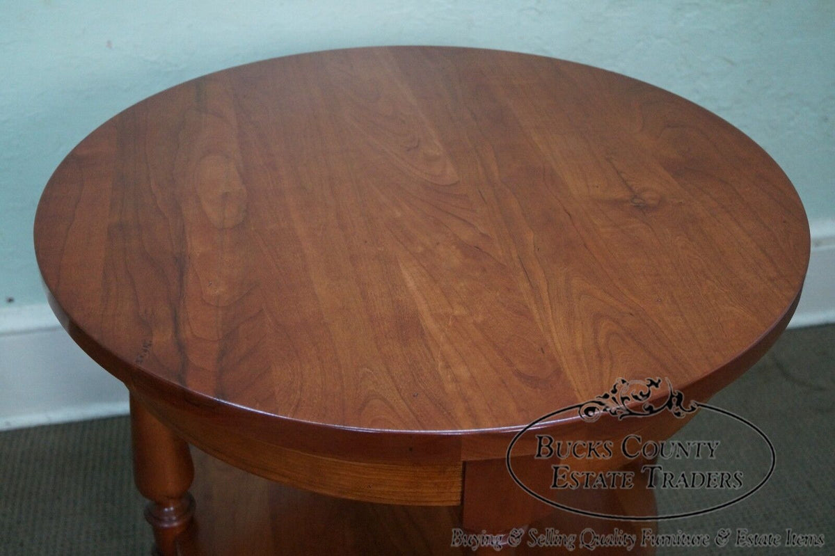 Harden Pair of Solid Cherry 3 Tier Side Tables (B)