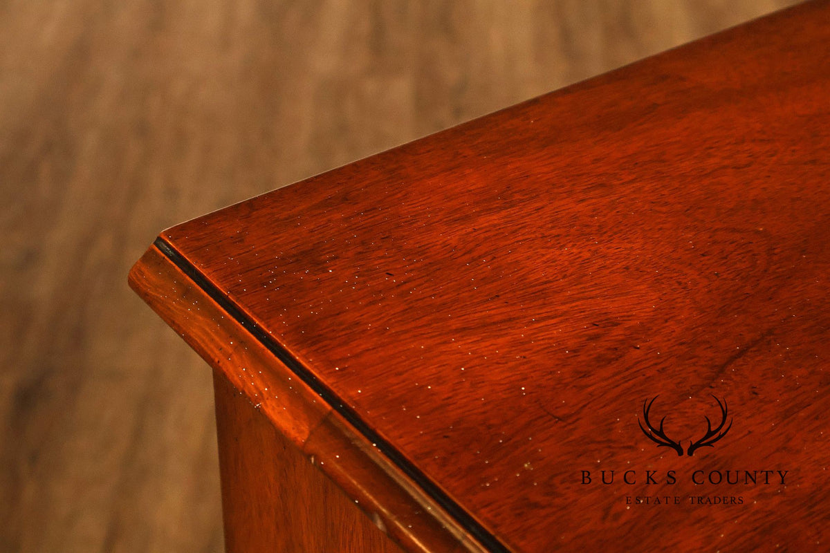 Kindel Chippendale Style Mahogany Block-Front Chest Of Drawers