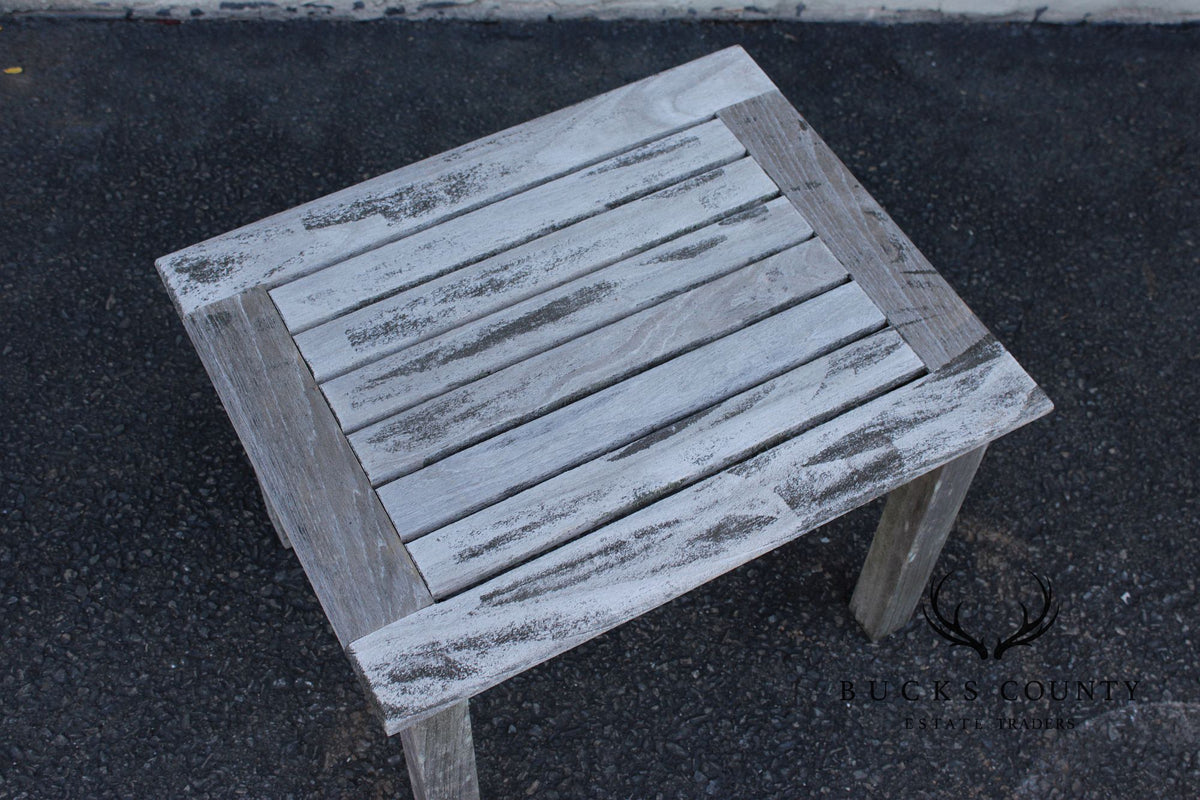 Gloster Pair of Teak Outdoor End Tables