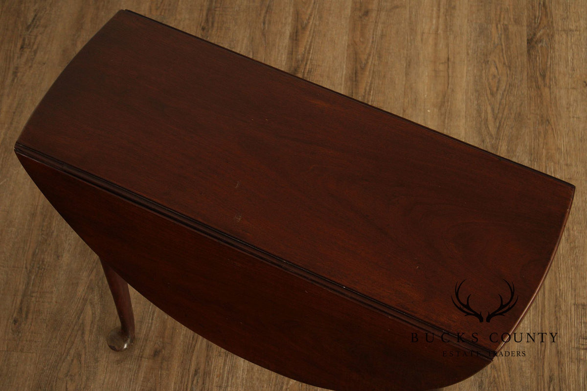 Queen Anne Style Mahogany Drop-Leaf Table