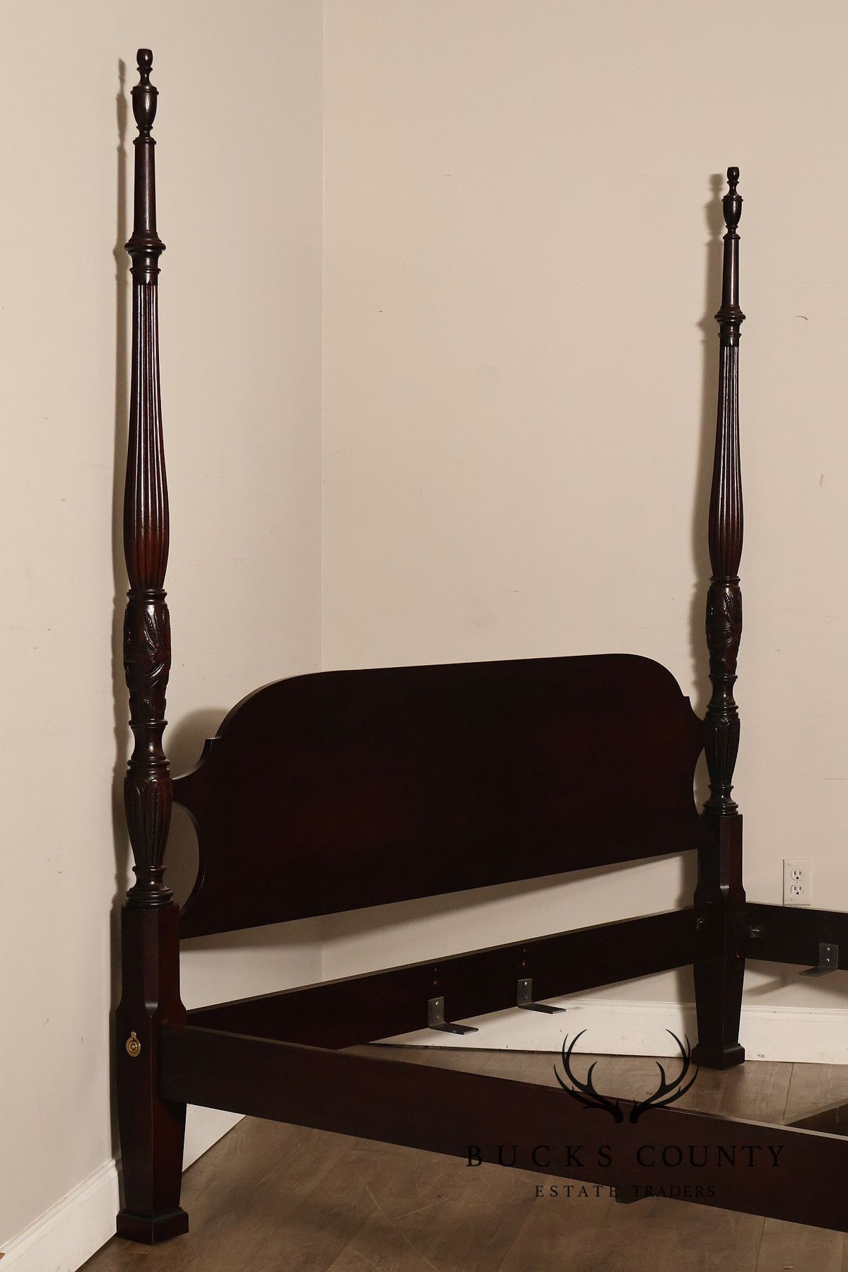 Century Furniture Claridge Collection Georgian Style Mahogany King Size Four Poster Bed