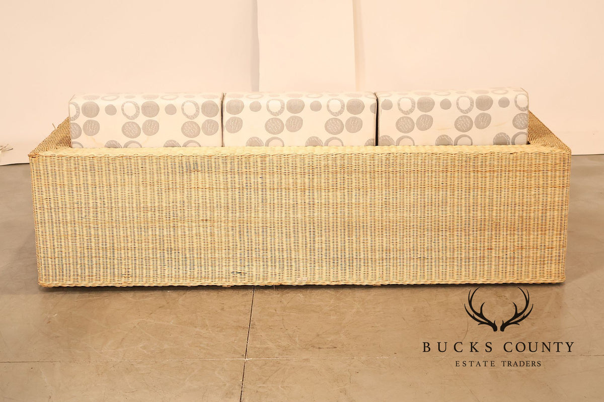 Gunther Lambert Wicker Sofa