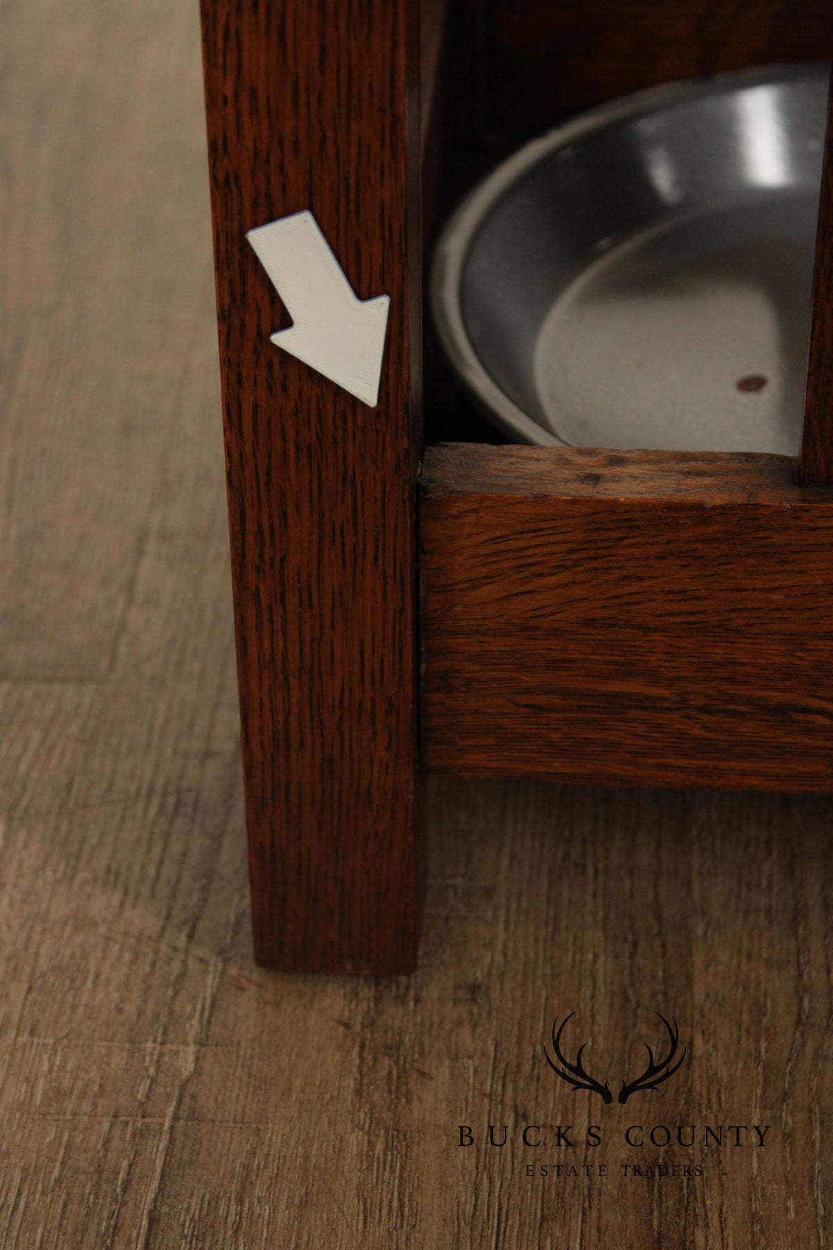 Antique Mission Oak Arts & Crafts Umbrella Stand