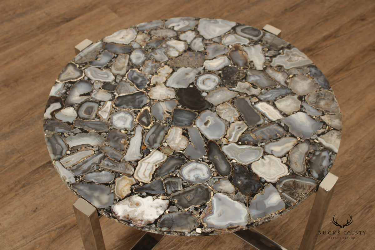 Contemporary Agate Slice Coffee Table