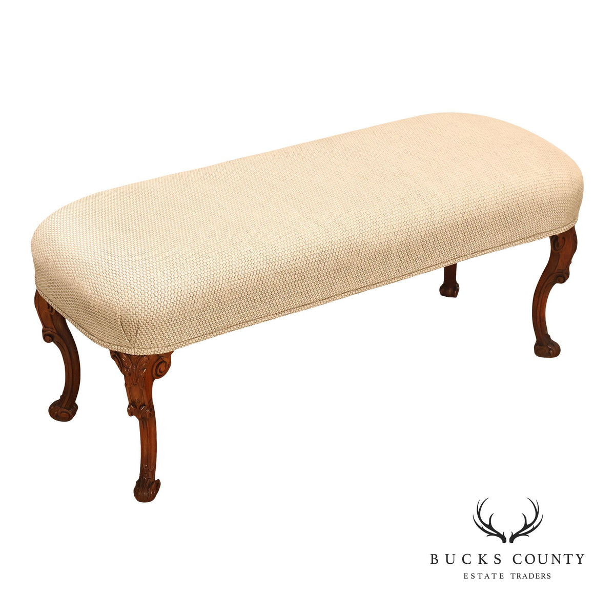 Italian Provincial Style Carved Bench