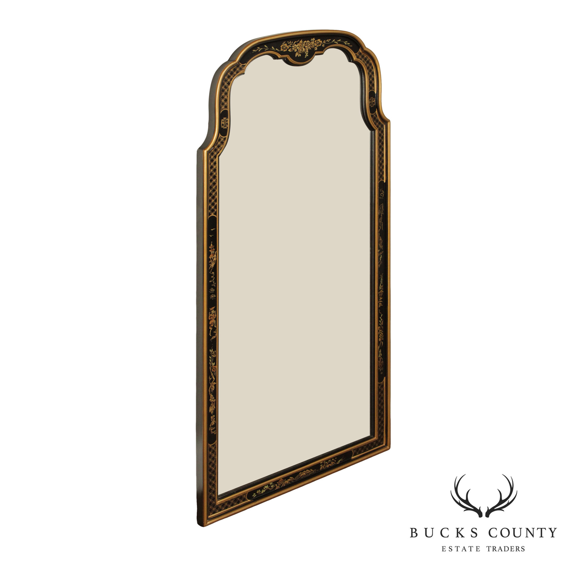 Drexel Heritage 'Et Cetera' Chinoiserie Decorated Wall Mirror