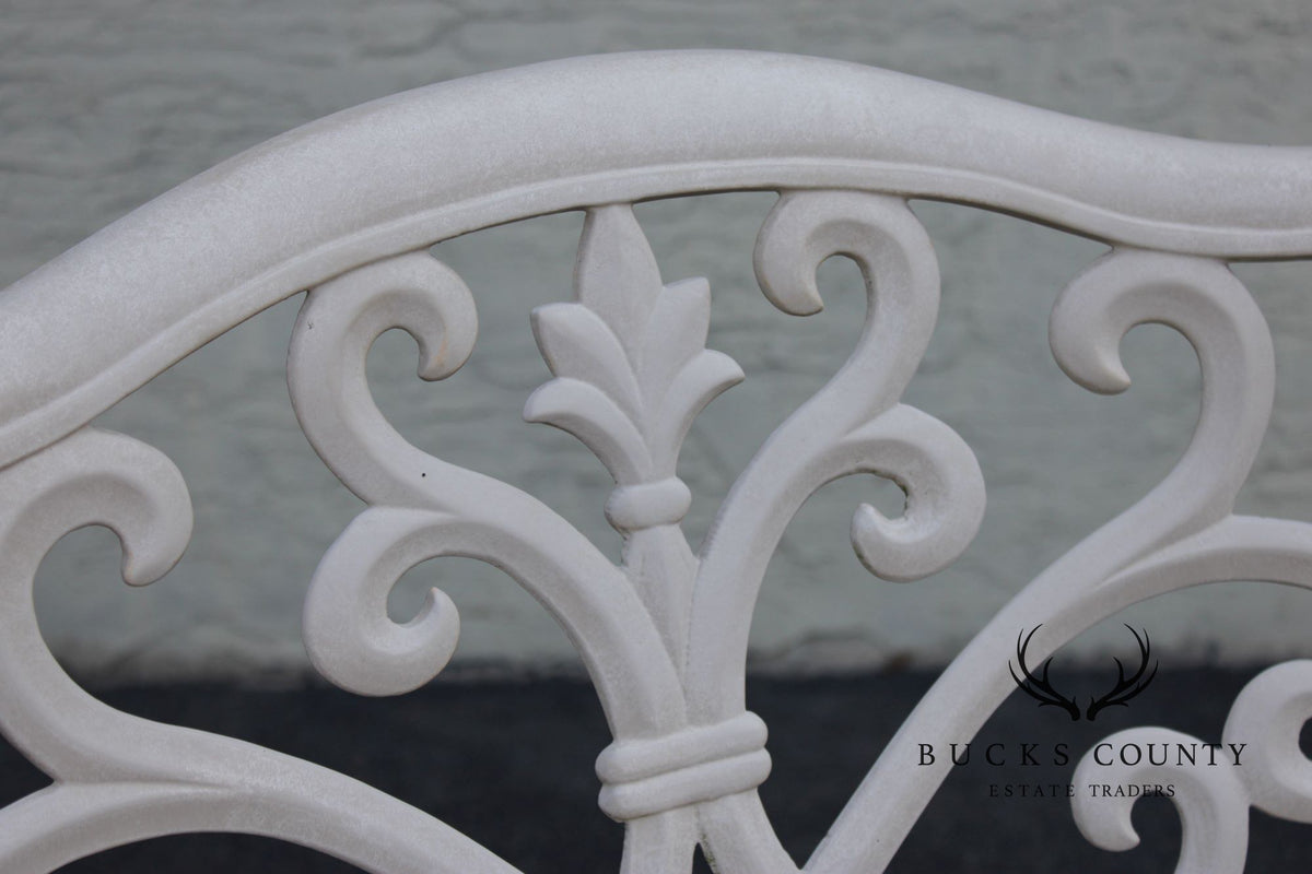 Frontgate Cast Aluminum Outdoor Garden Settee