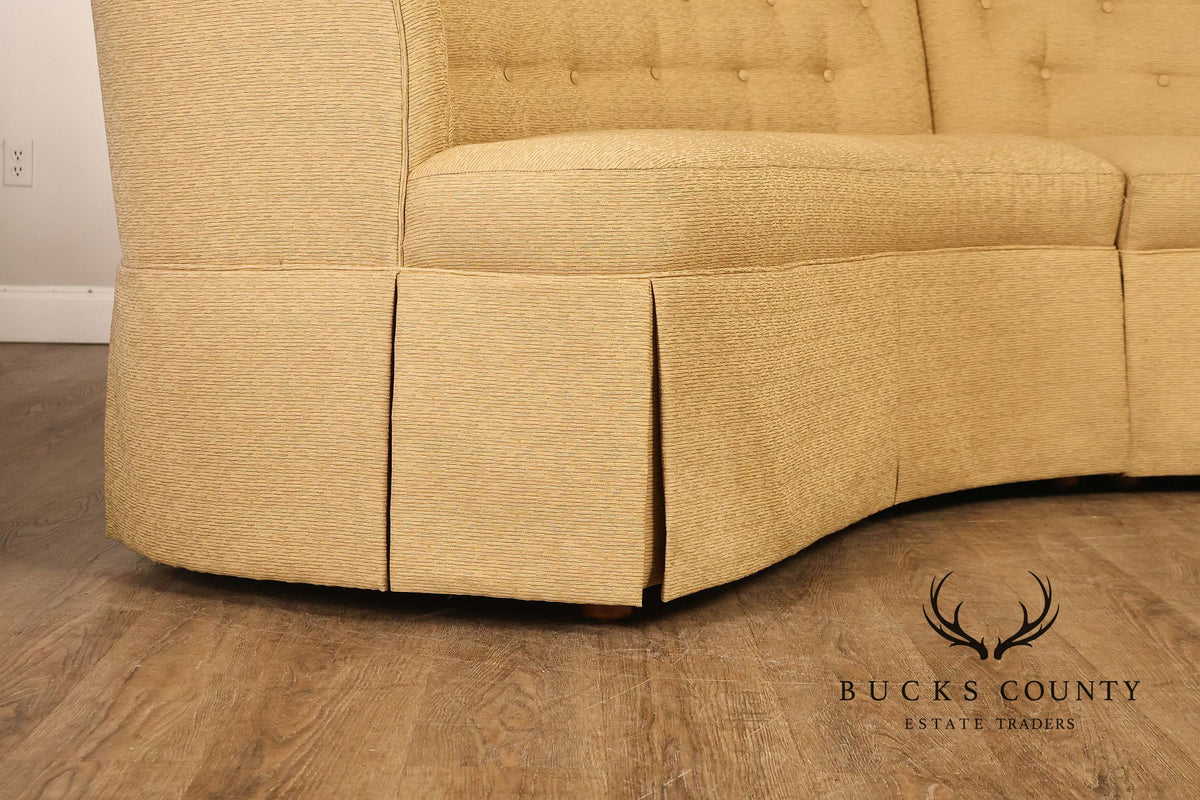 Thomasville Bogart Collection Curved Corner Sofa