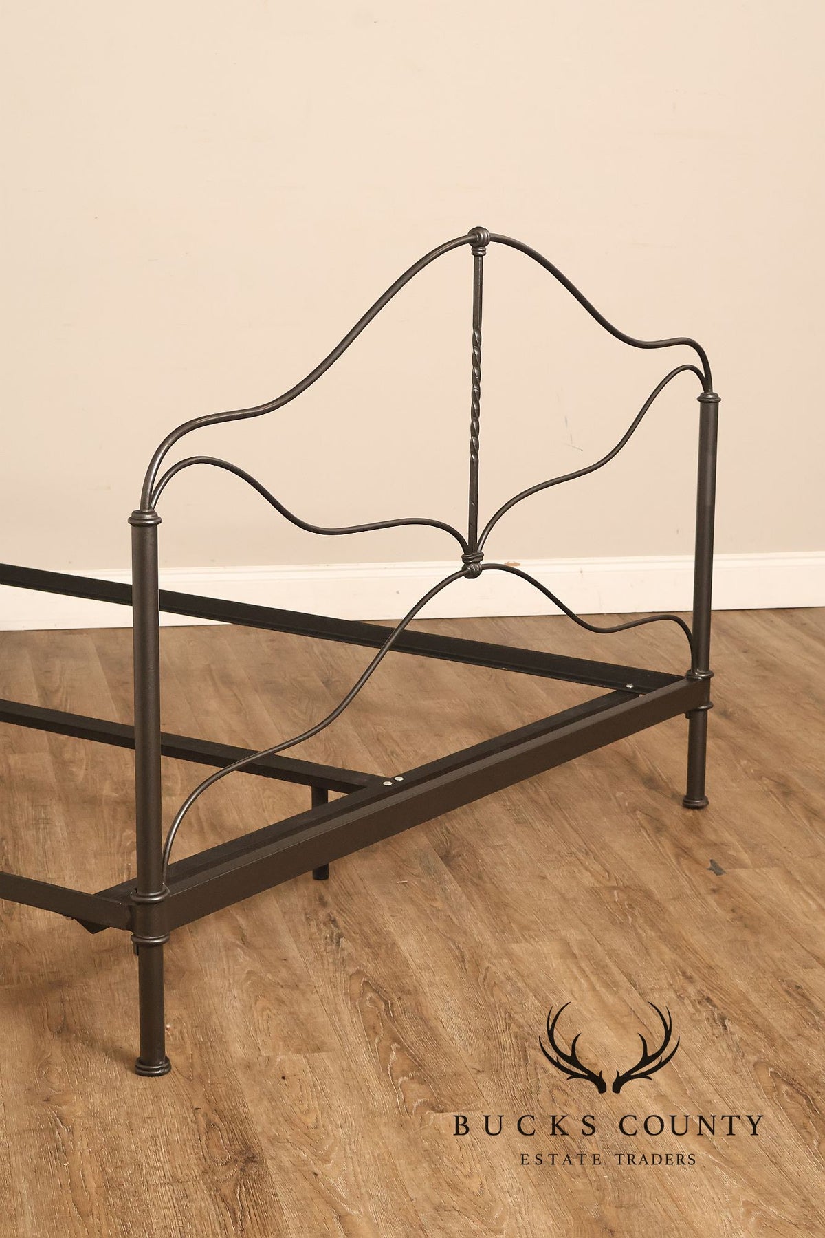 Charles P. Rogers Benicia Foundry & Iron Works Provence Wrought Iron Queen Bedframe