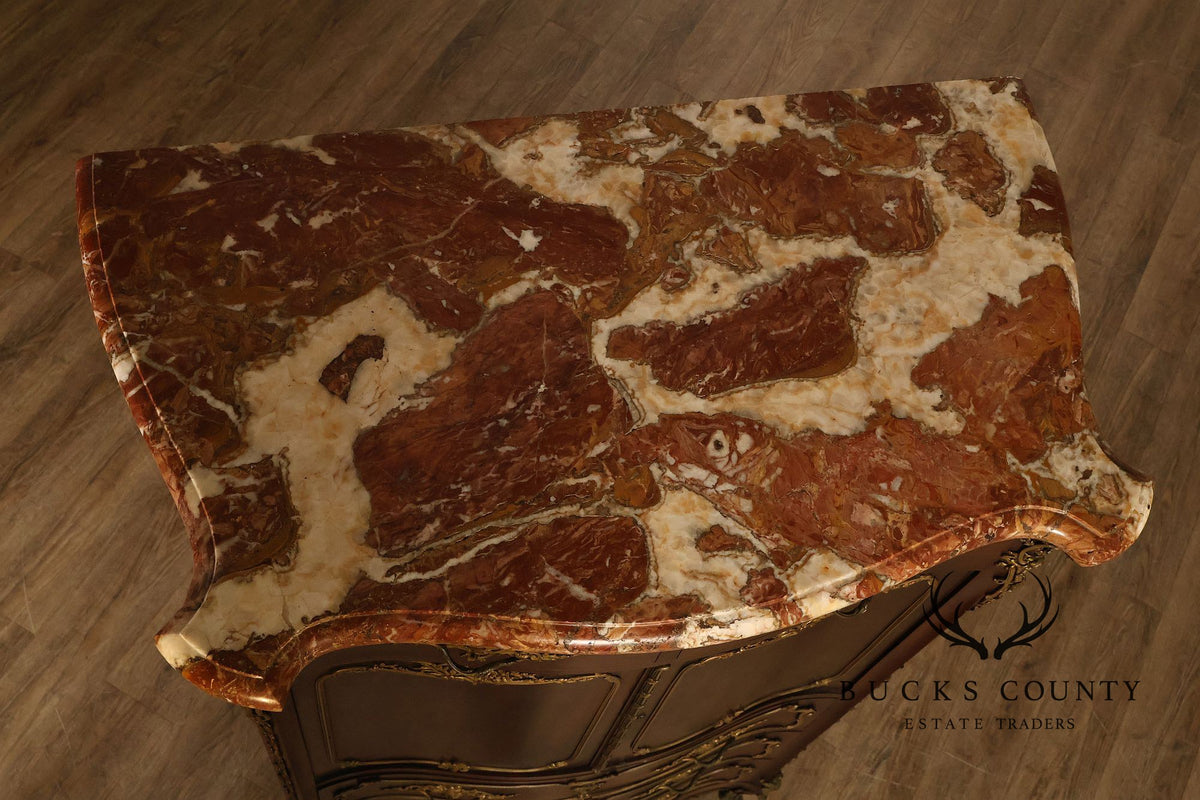 Early 20th Century Bronze Mounted Louis XV Style Chest of Drawers