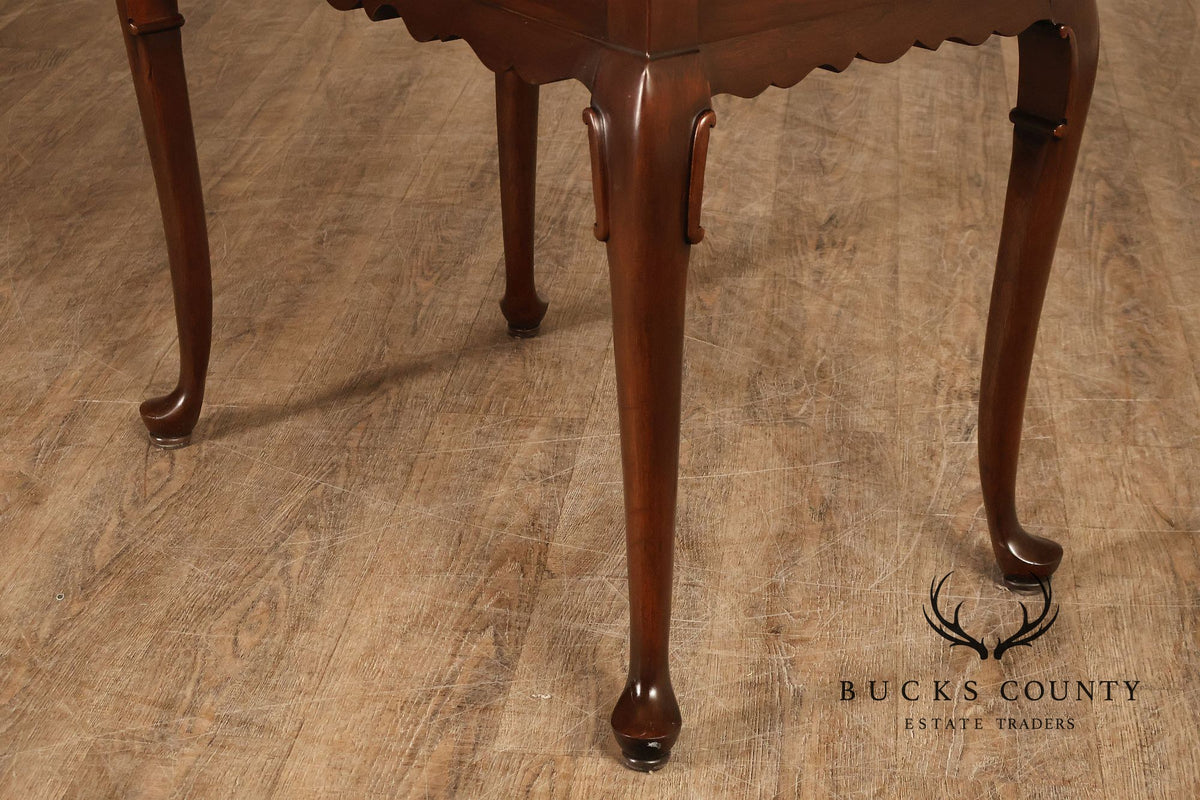 Ethan Allen Georgian Style Cherry Tea Table