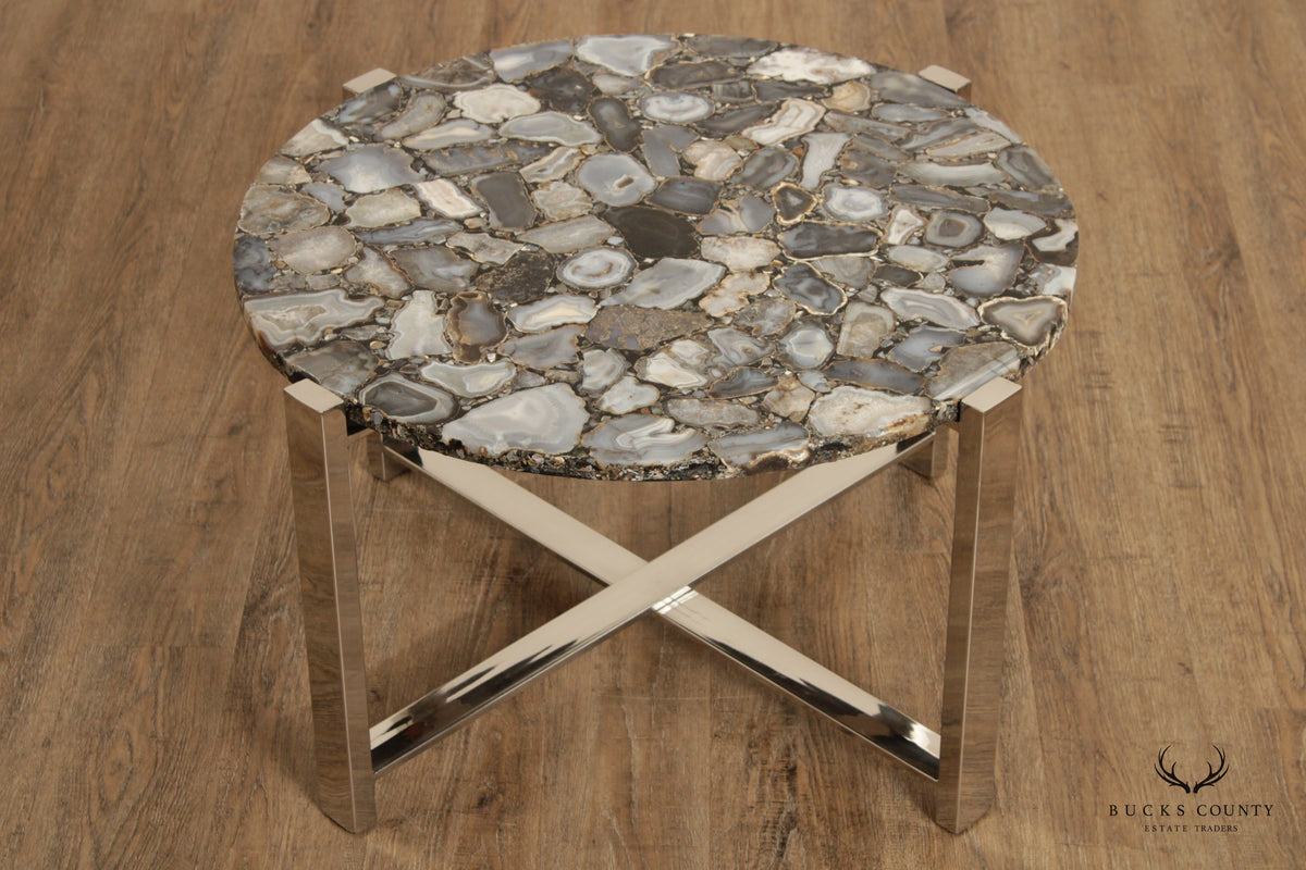 Contemporary Agate Slice Coffee Table