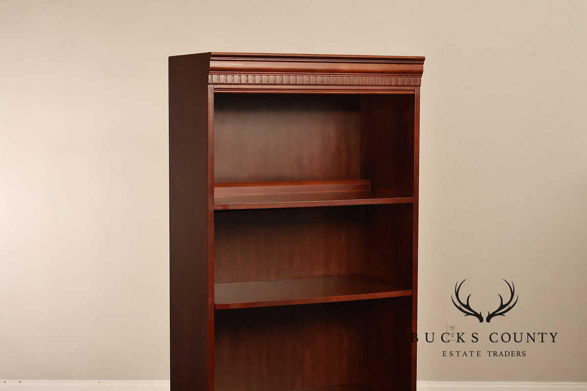 Hooker Furniture Pair Of Lighted Bookcase Display Cabinets