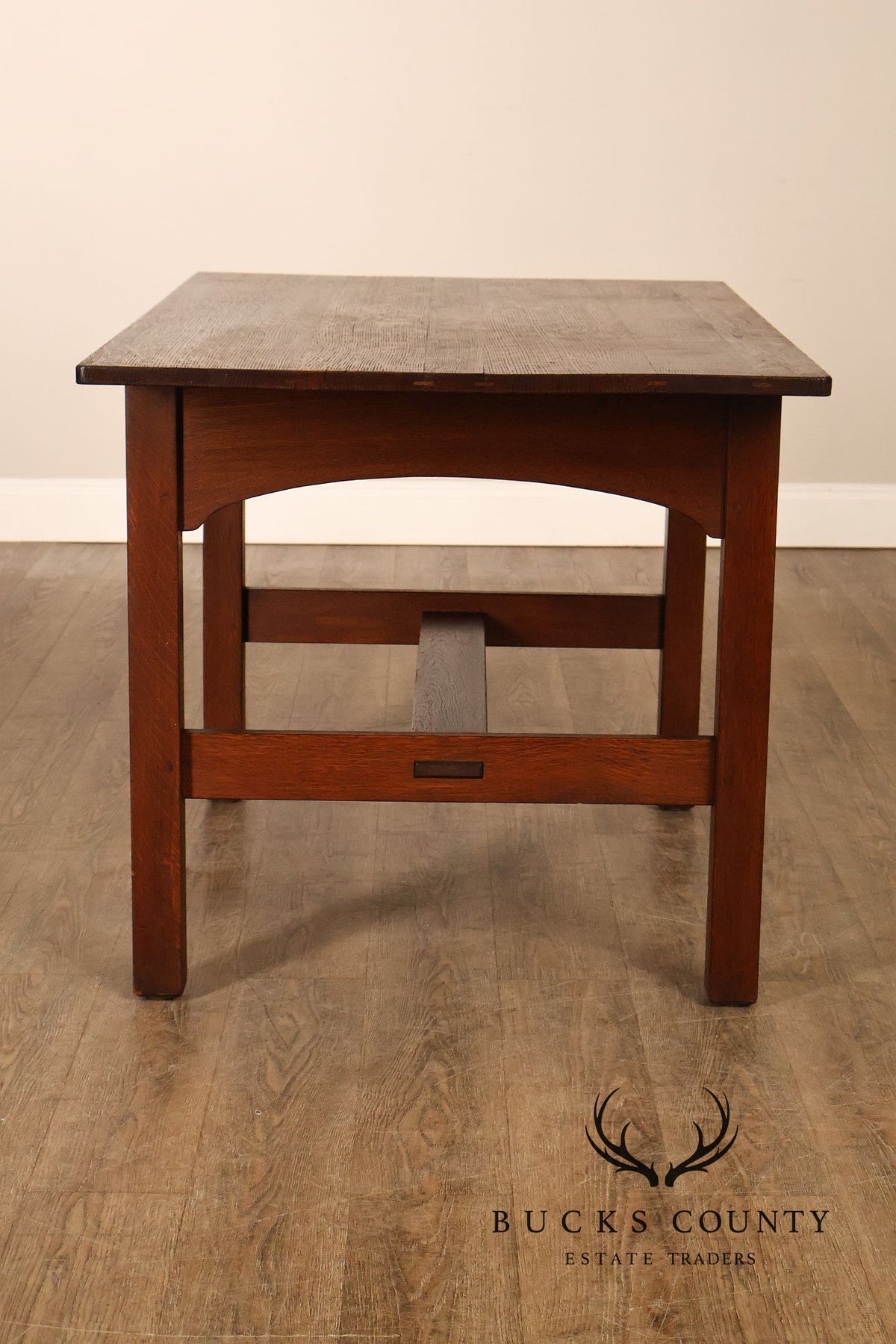 Antique L. & J.G. Stickley Mission Oak Library Table