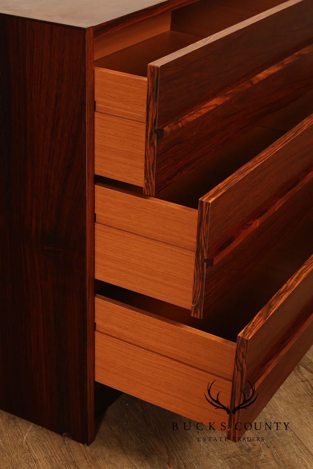 Danish Modern Rosewood Four-Drawer Chest Of Drawers