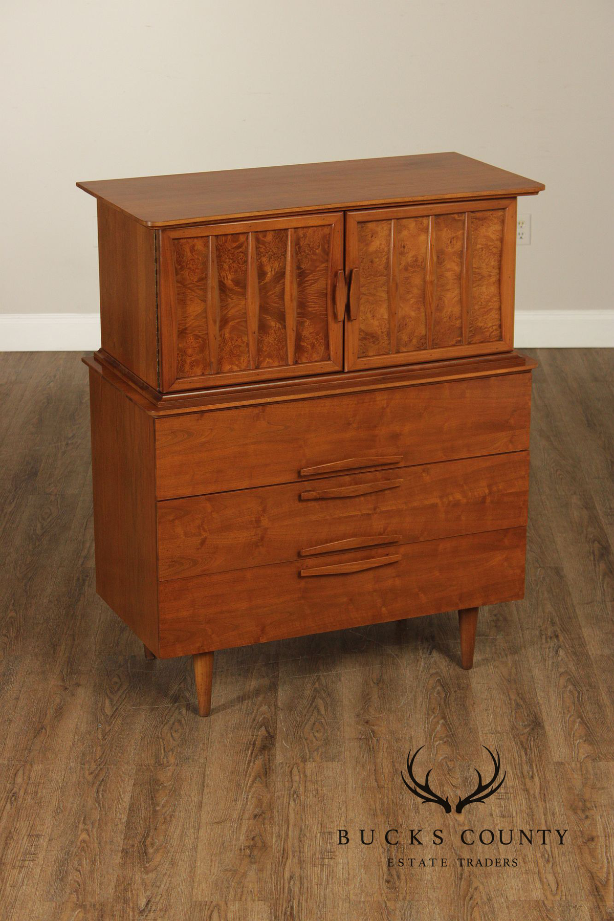 Mid Century Modern Walnut Gentleman's Chest