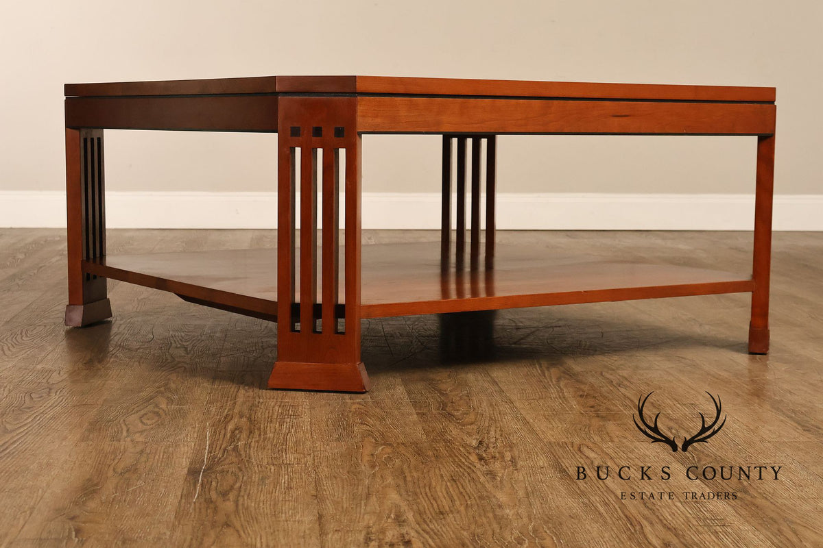 Stickley 21st Century Collection Large Square Cherry Coffee Table