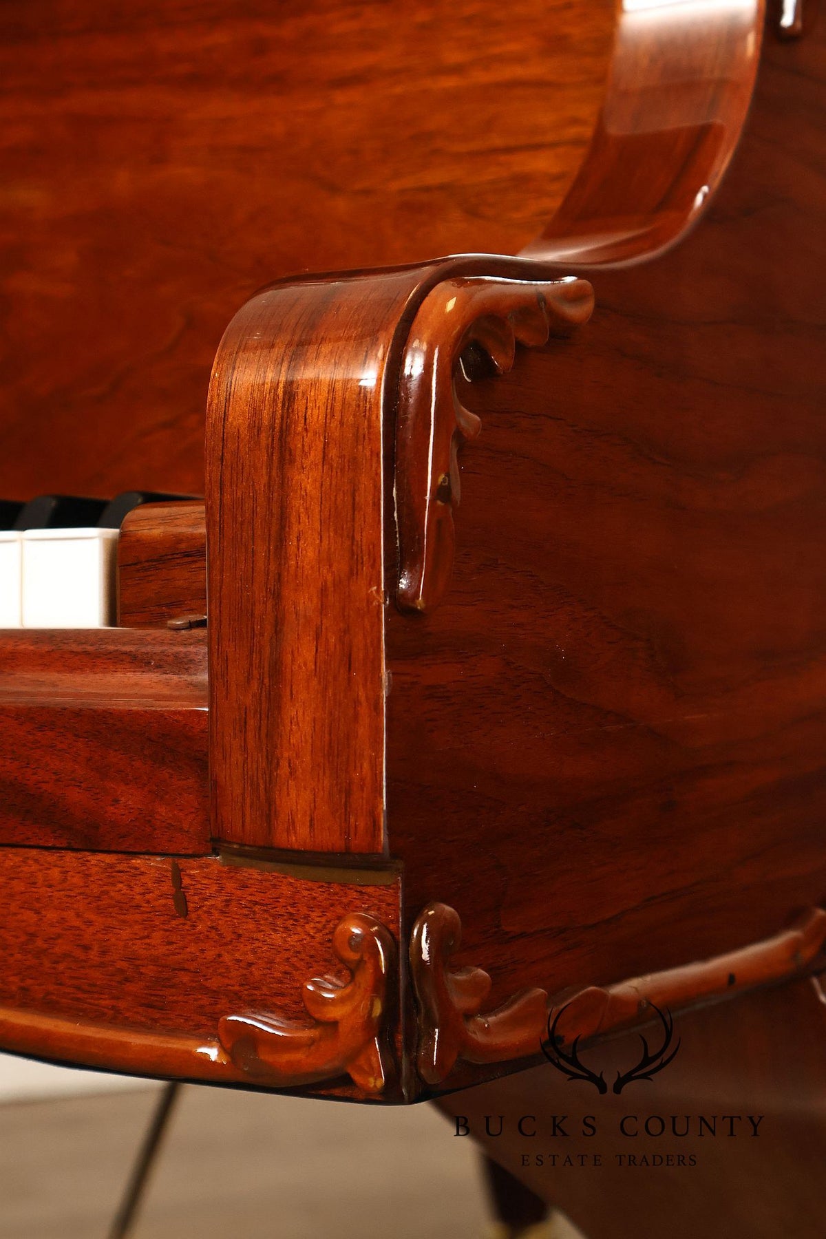 Otto Altenburg Rosewood Baby Grand Piano With Matching Duet Bench