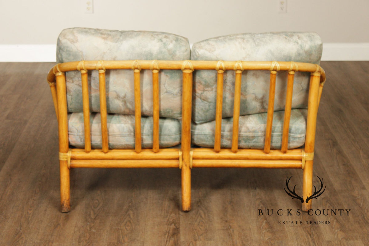 McGuire Vintage Bamboo Loveseat