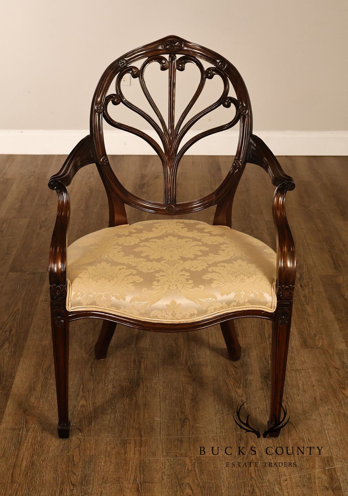 Bevan Funnell Adam Style Set of Eight Mahogany Dining Chairs