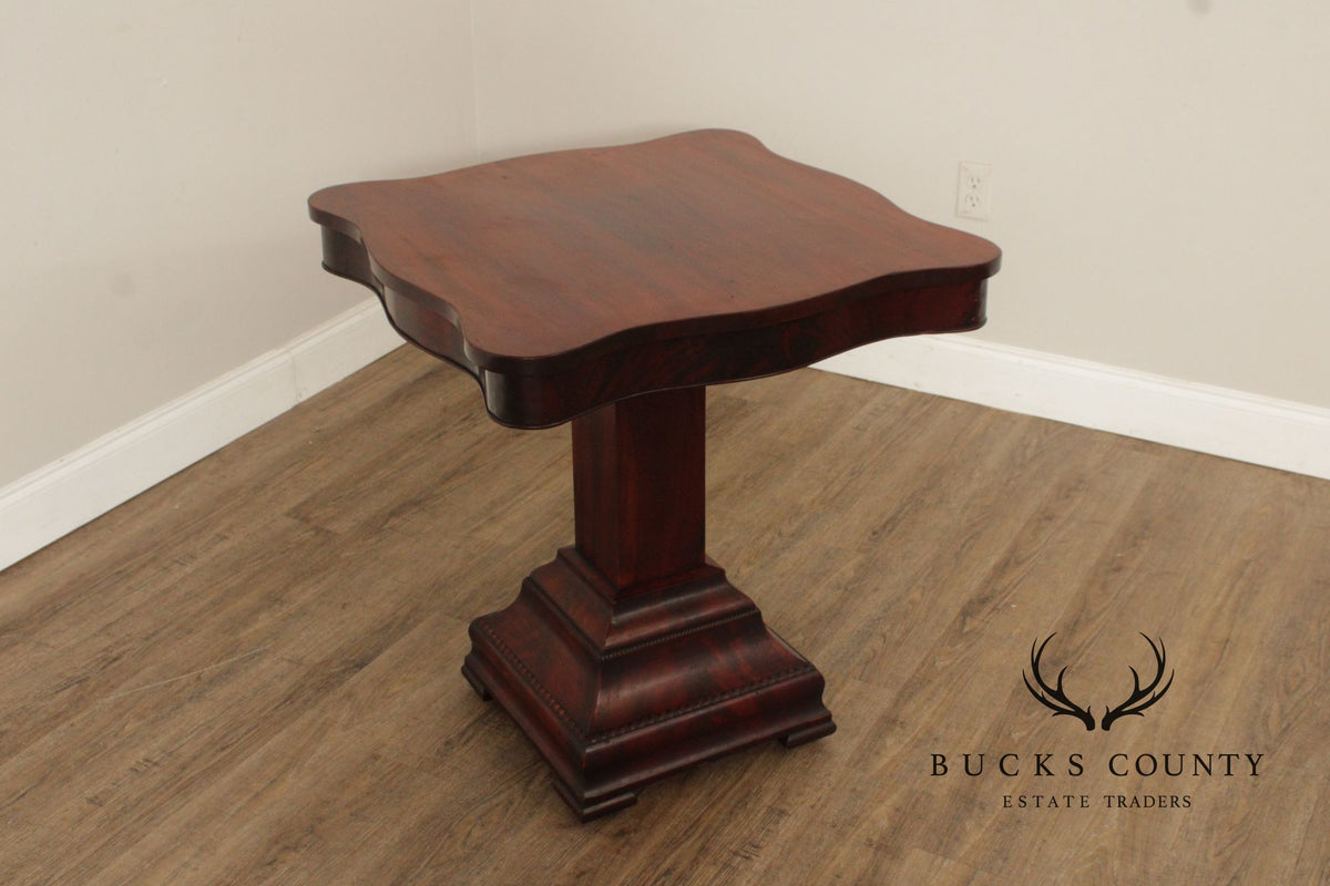Antique American Empire Mahogany Parlor or Games Table
