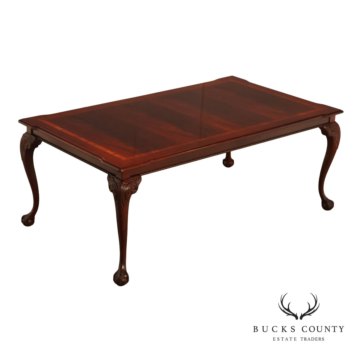 Chippendale Style Mahogany Extension Dining Table